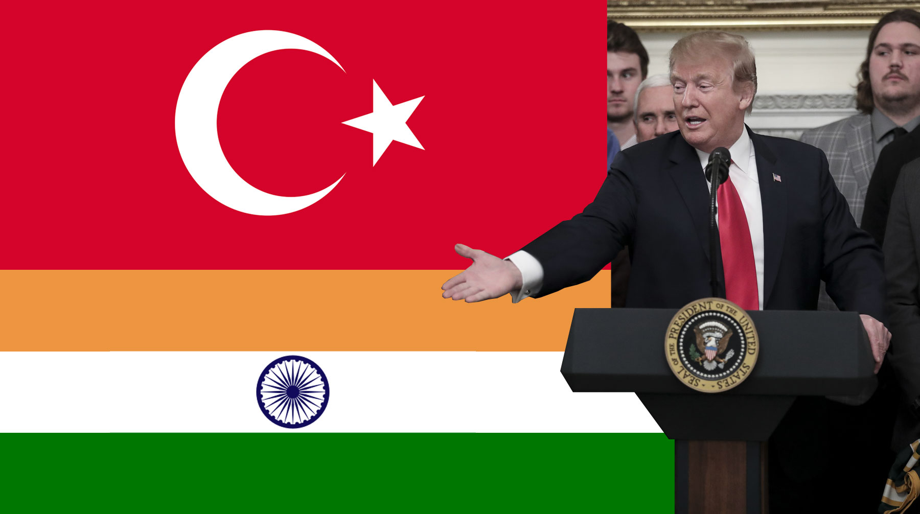 На этот раз под удар США попали Индия и Турция Коллаж: © Daily Storm