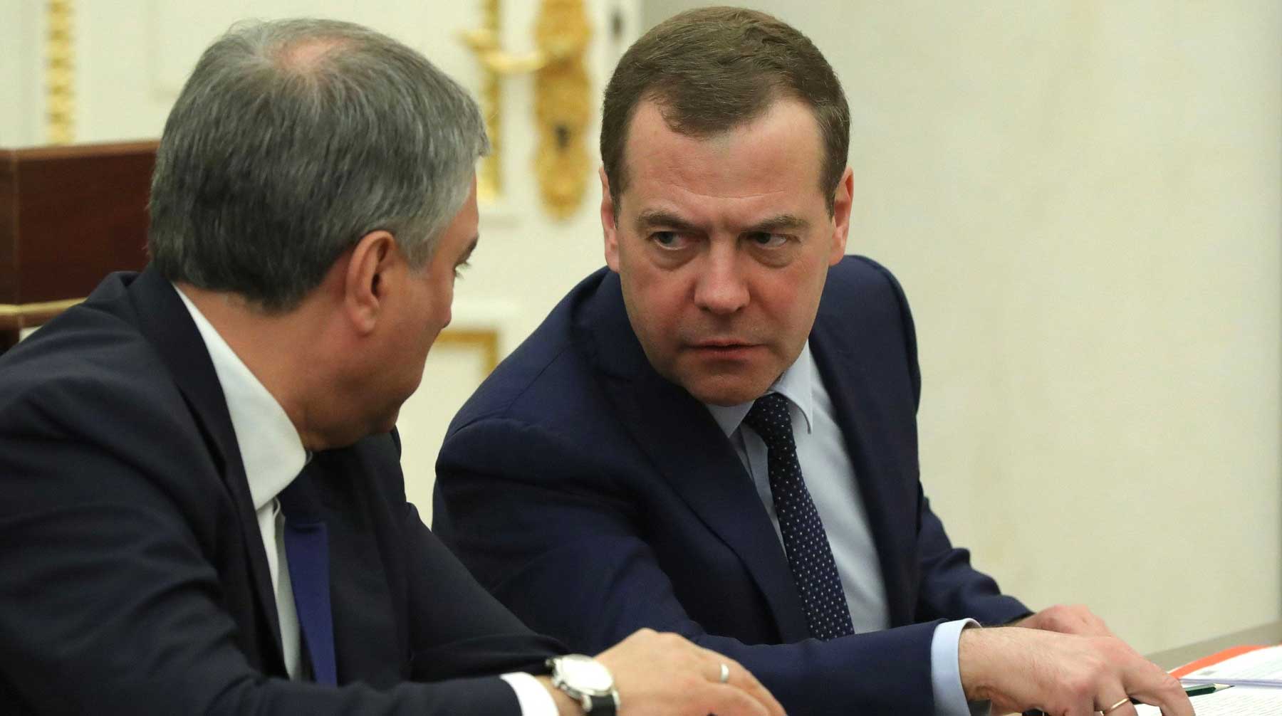 Также премьер в шутку заявил, что через 100 лет в России появятся министры-андроиды Фото: © GLOBAL LOOK press / Kremlin Pool