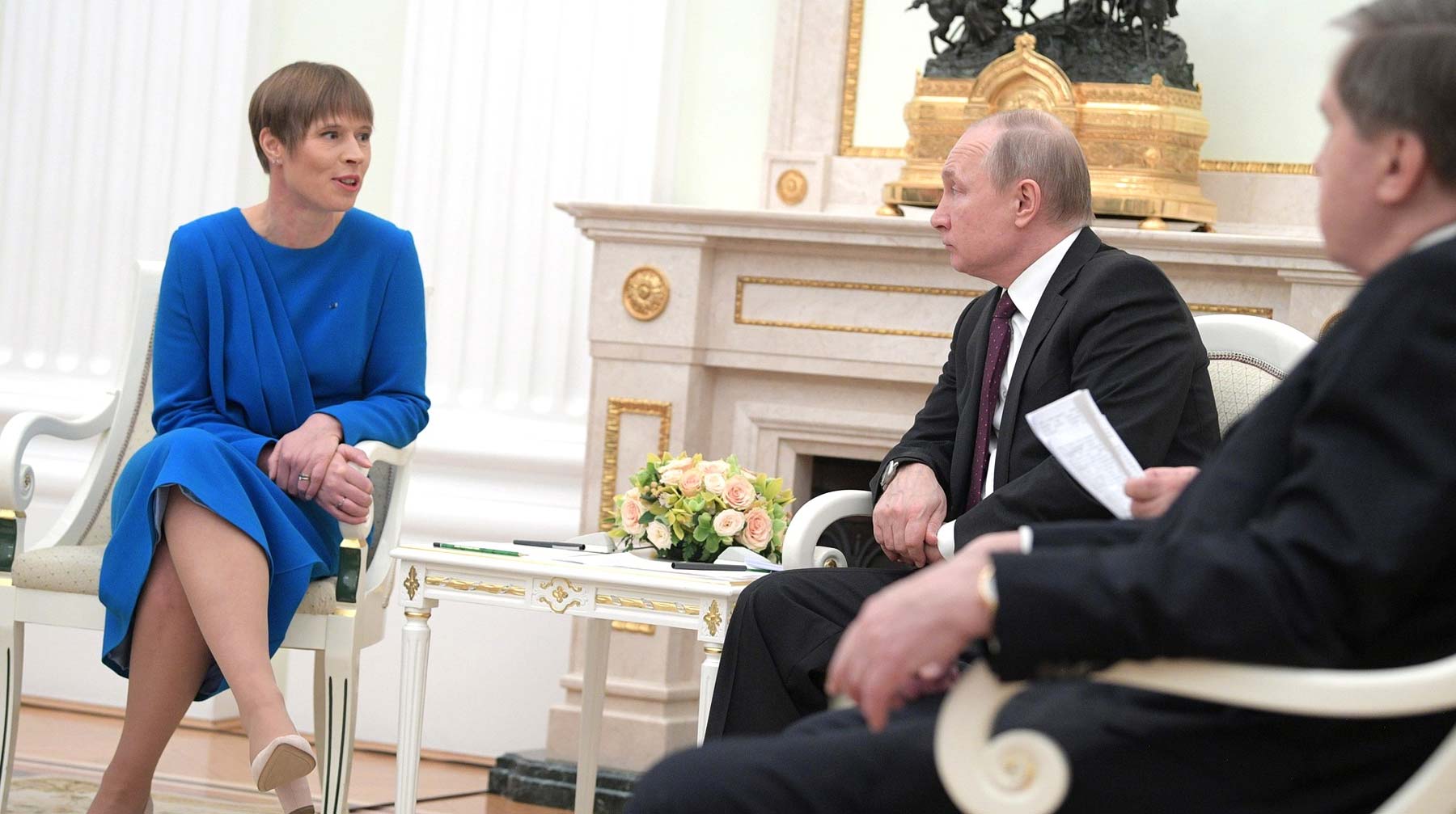 Керсти Кальюлайд прибыла в Москву с однодневным визитом Президент Эстонии Керсти Кальюлайд