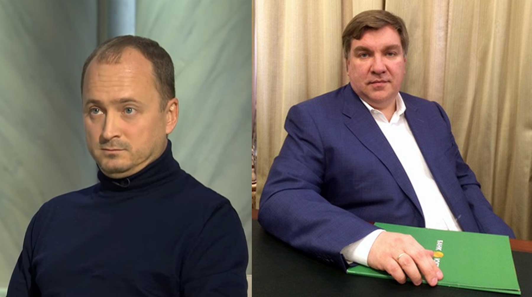 Ранее суд выбрал аналогичную меру пресечения главному акционеру кредитной организации Алексею Хотину Дмитрий Шиляев (слева) и Алексей Нефедов