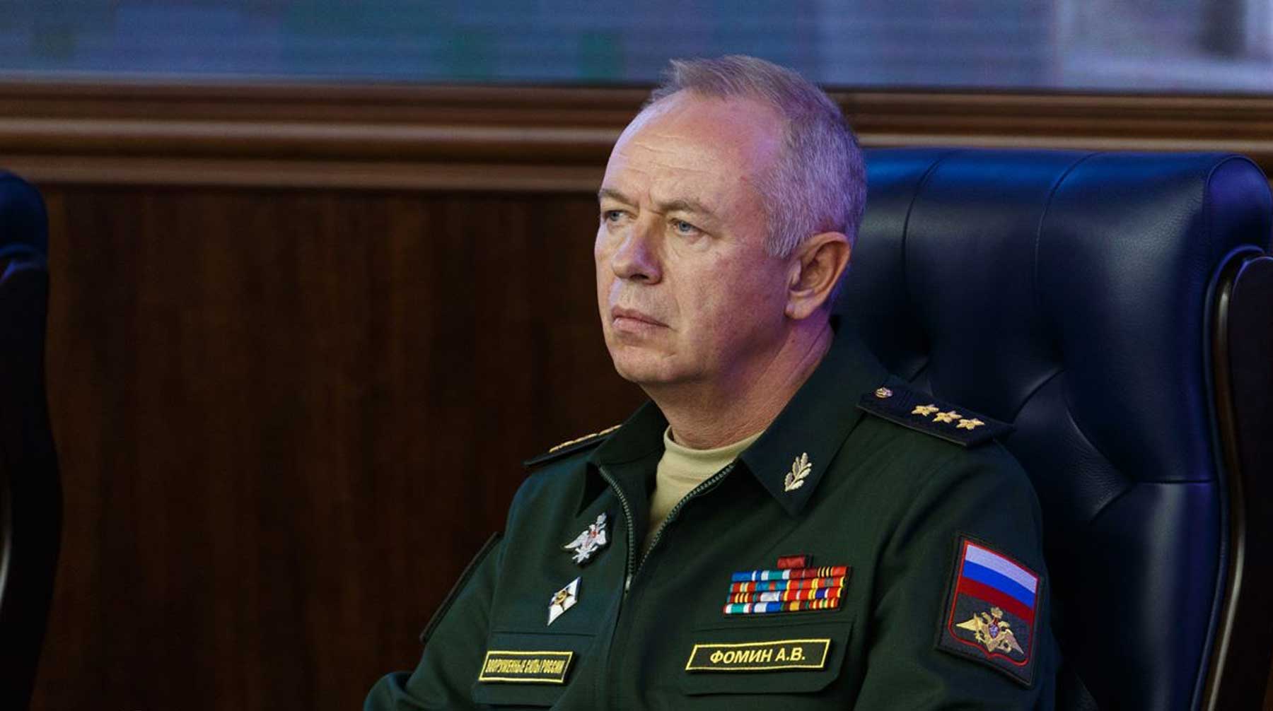 Замы мо рф. Генерал Фомин зам министра обороны Российской Федерации.