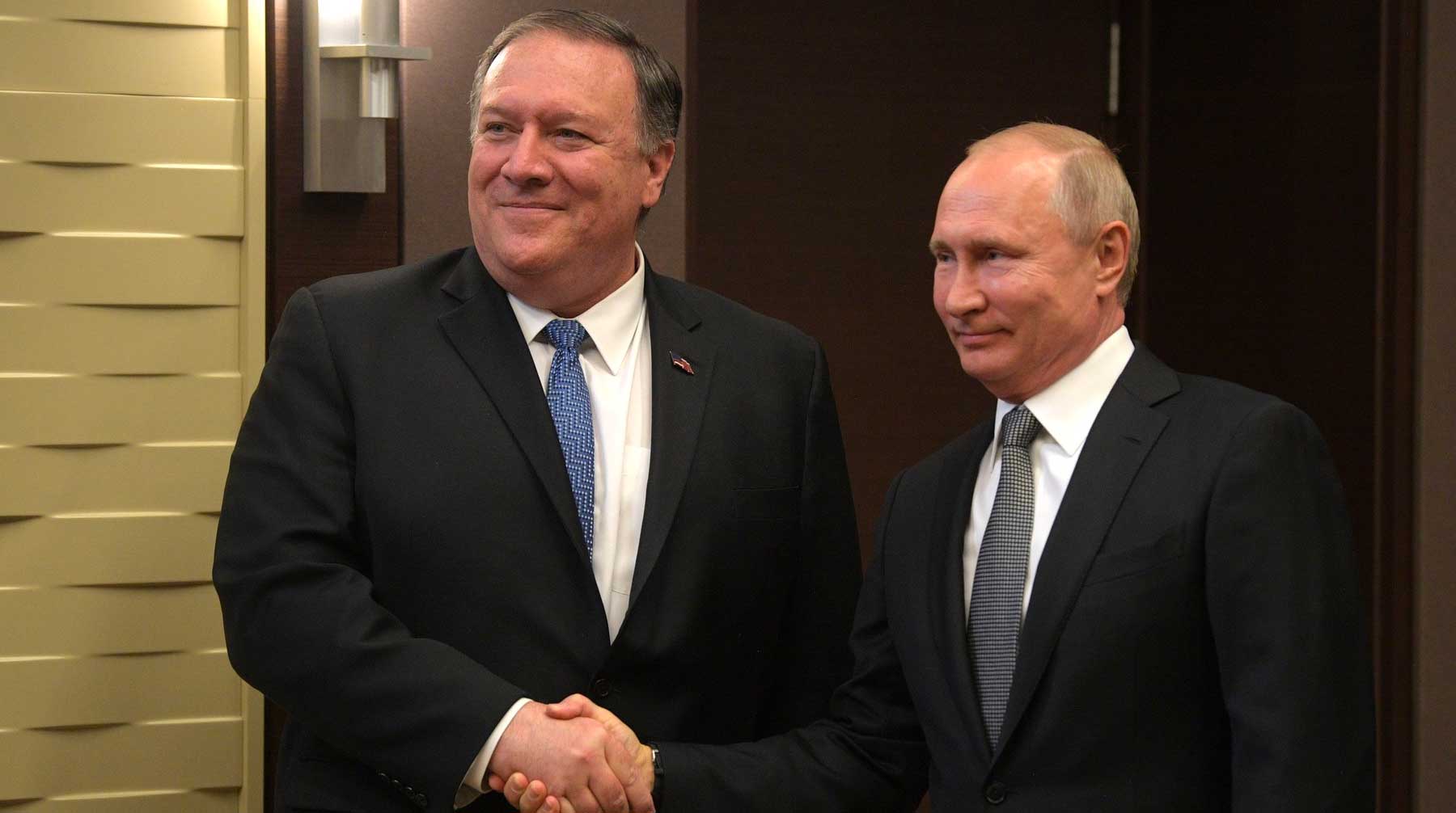 Москва и Вашингтон продолжают взаимодействие даже посреди дипломатического кризиса, заявил госсекретарь Фото: © GLOBAL LOOK press / Kremlin Pool