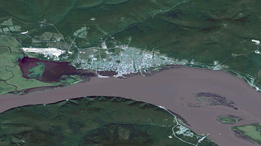 Снимок Амура со спутника