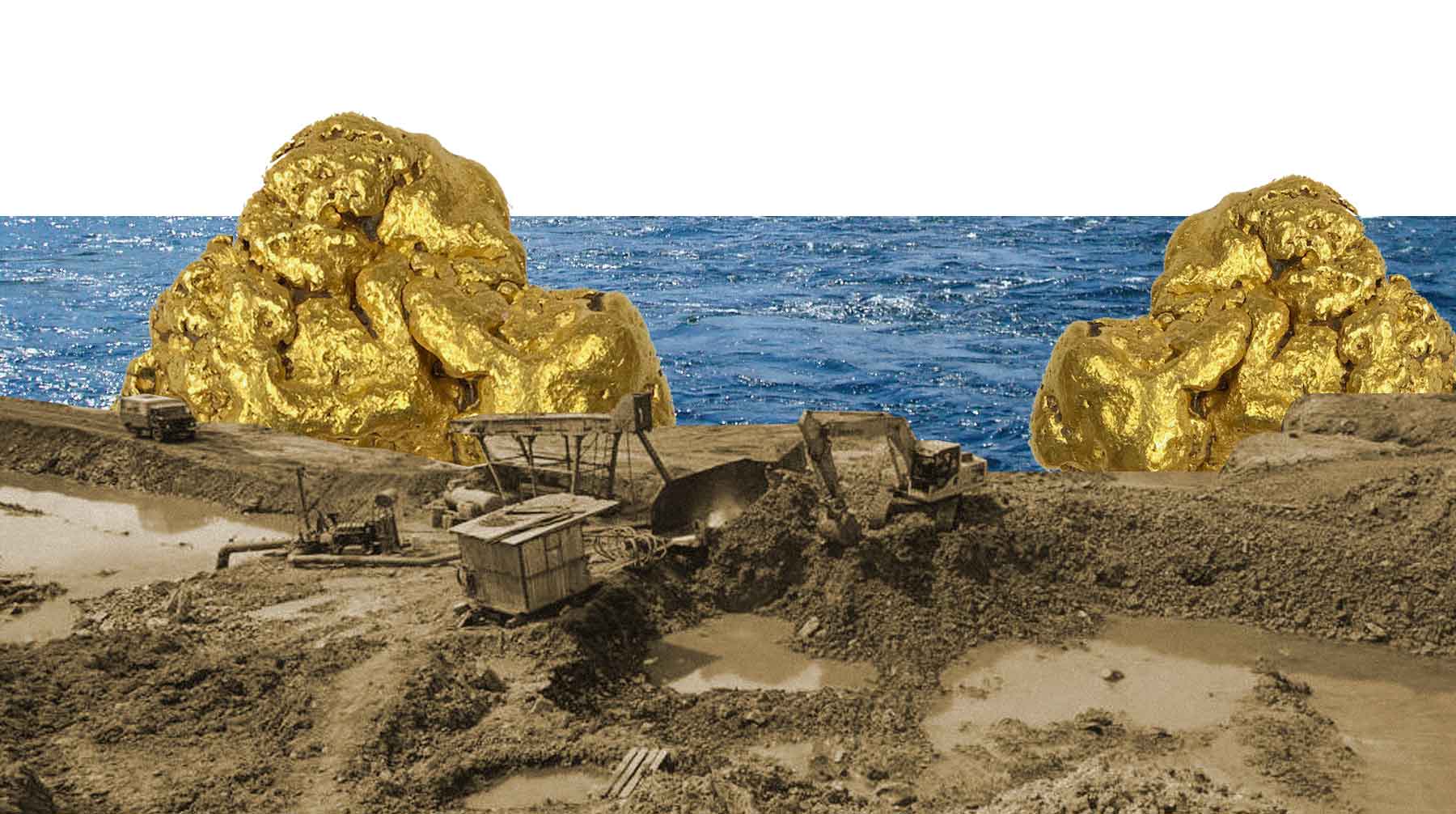 Ради золотого песка разрушают реку, текущую близ знаменитой Денисовой пещеры Коллаж: © Daily Storm
