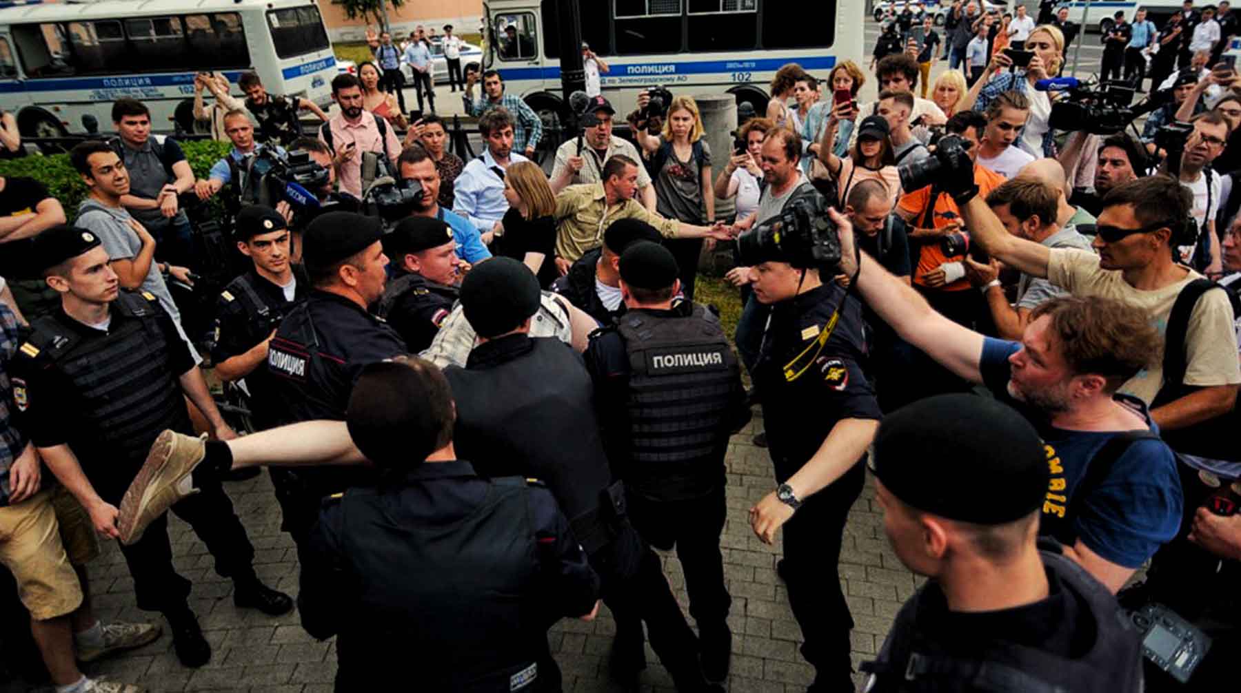 Вячеслав Стеблин стал первым, кто понес наказание после несанкционированного шествия 12 июня Фото: © Daily Storm / Мария Сотскова