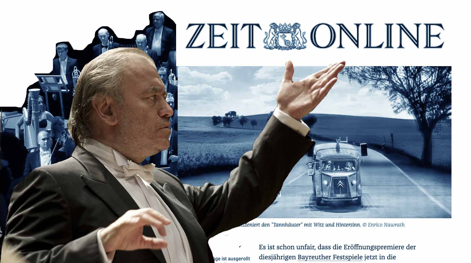 Дирижер ответил на разгромную критику в немецком издании Die Zeit Коллаж: © Daily Storm