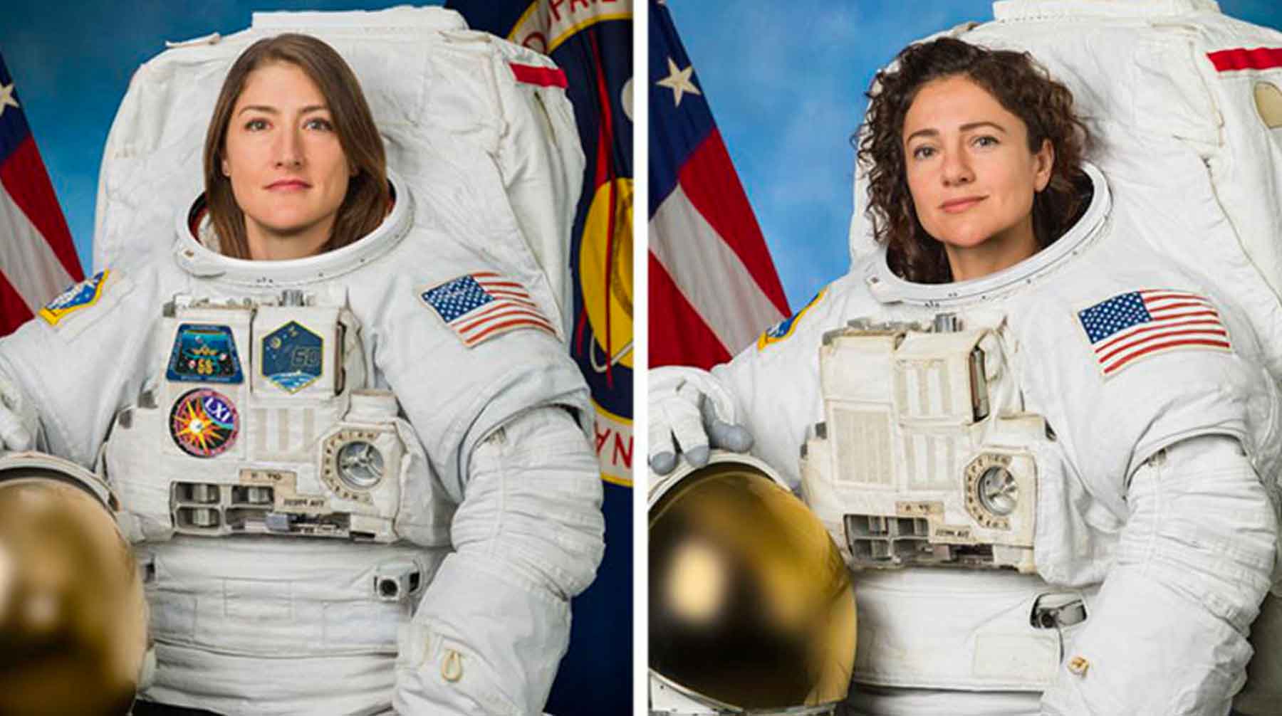 Астронавты Кристина Кук и Джессика Меир должны заменить вышедший из строя внешний энергоблок МКС Кристина Кук и Джессика Меир