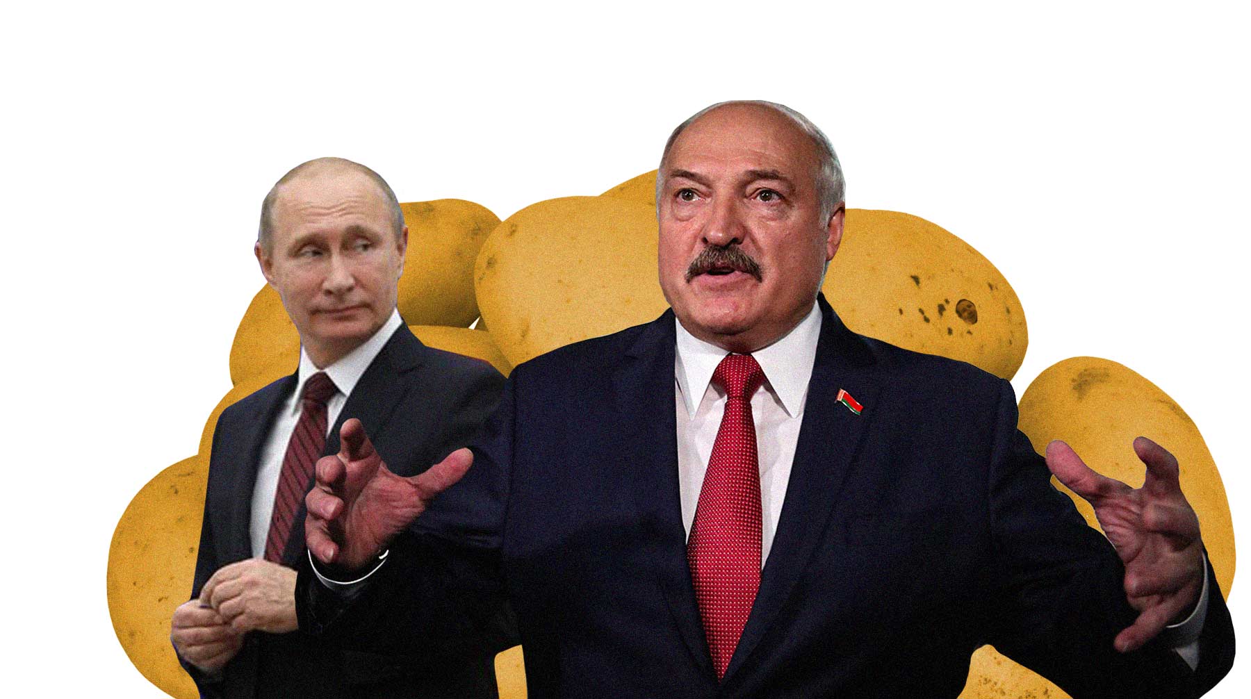 Владимир Путин и президент Белоруссии постараются подписать договор о «глубинной интеграции», но, скорее всего, это будет сложно Коллаж: © Daily Storm