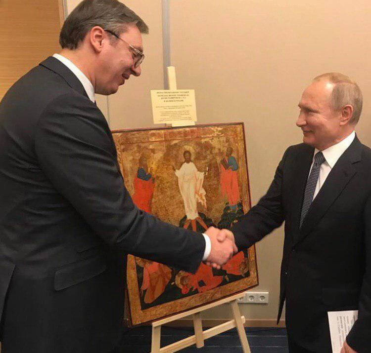 Ранее президент Сербии поблагодарил российского лидера за поддержку республики на международном уровне Фото: © telegram