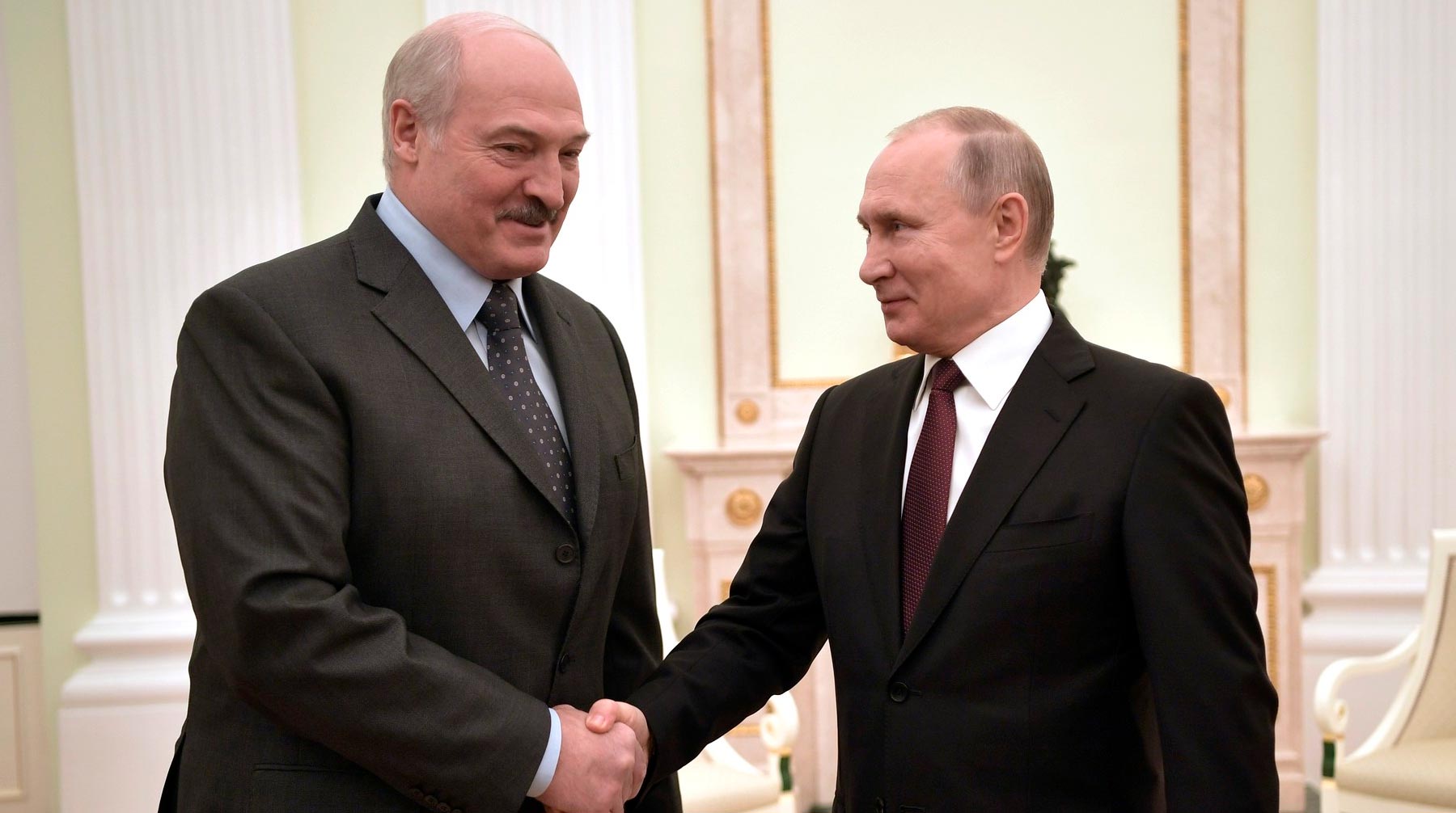 Президент России по традиции выступил под номером 11, а белорусский лидер — под номером 1 Фото: © Kremlin Pool