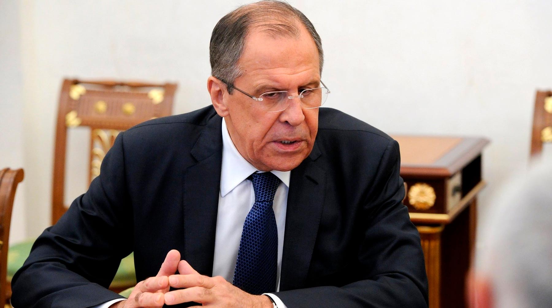 У министра иностранных дел России пытались выяснить, приедет ли он в Грузию Фото: © kremlin.ru