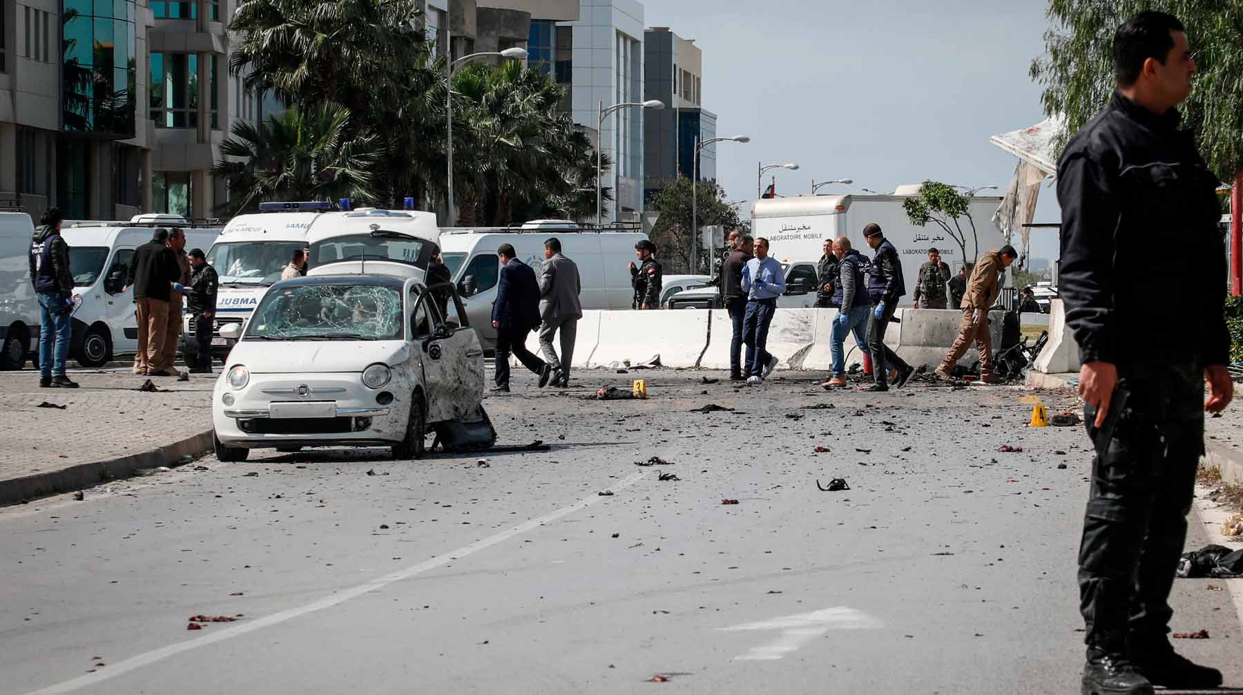 В результате взрыва, по предварительной информации, пострадали пять человек Фото: ©  Global Look Press / Khaled Nasraoui