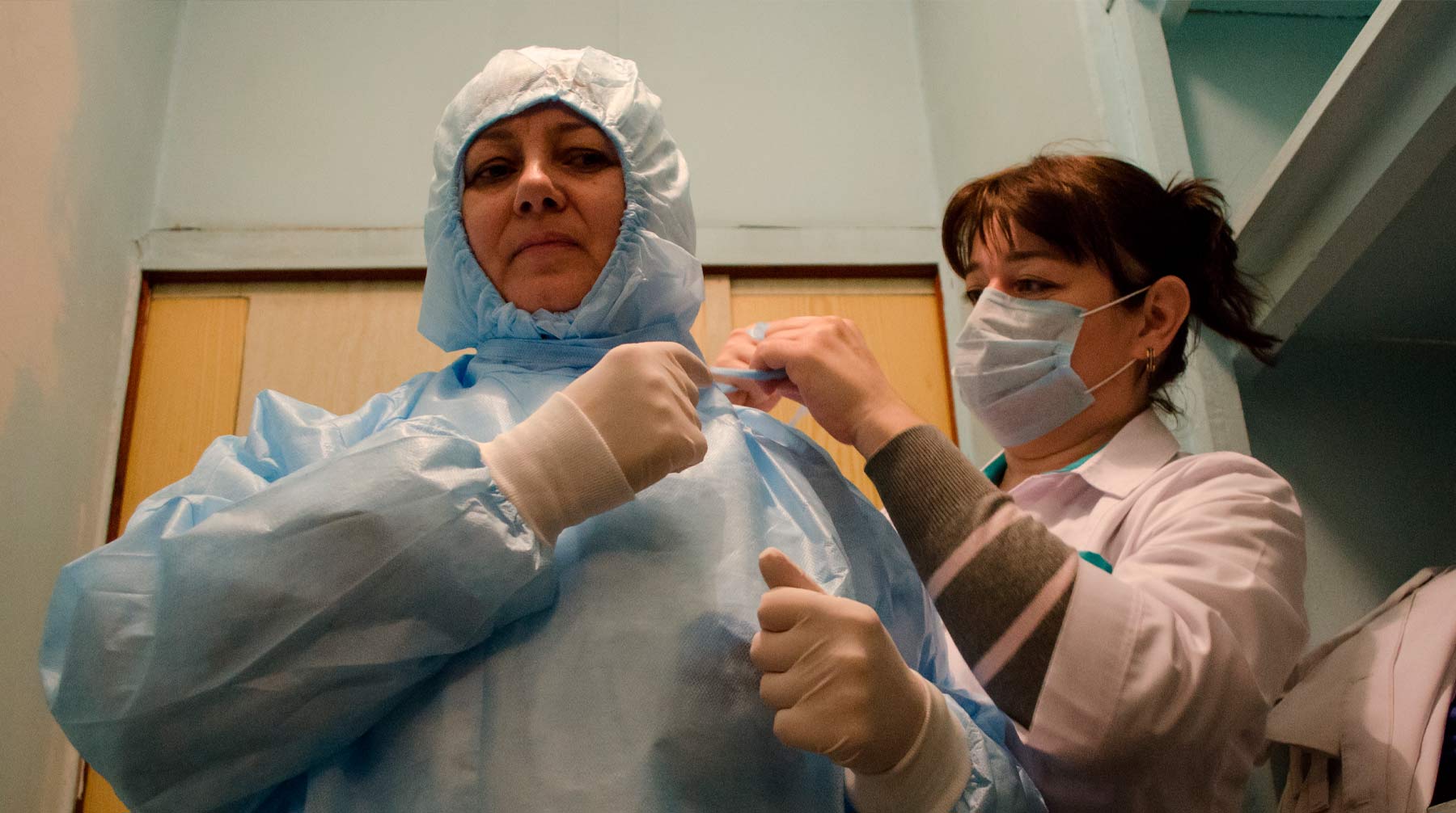Медицинские медработники в борьбе с пандемией
