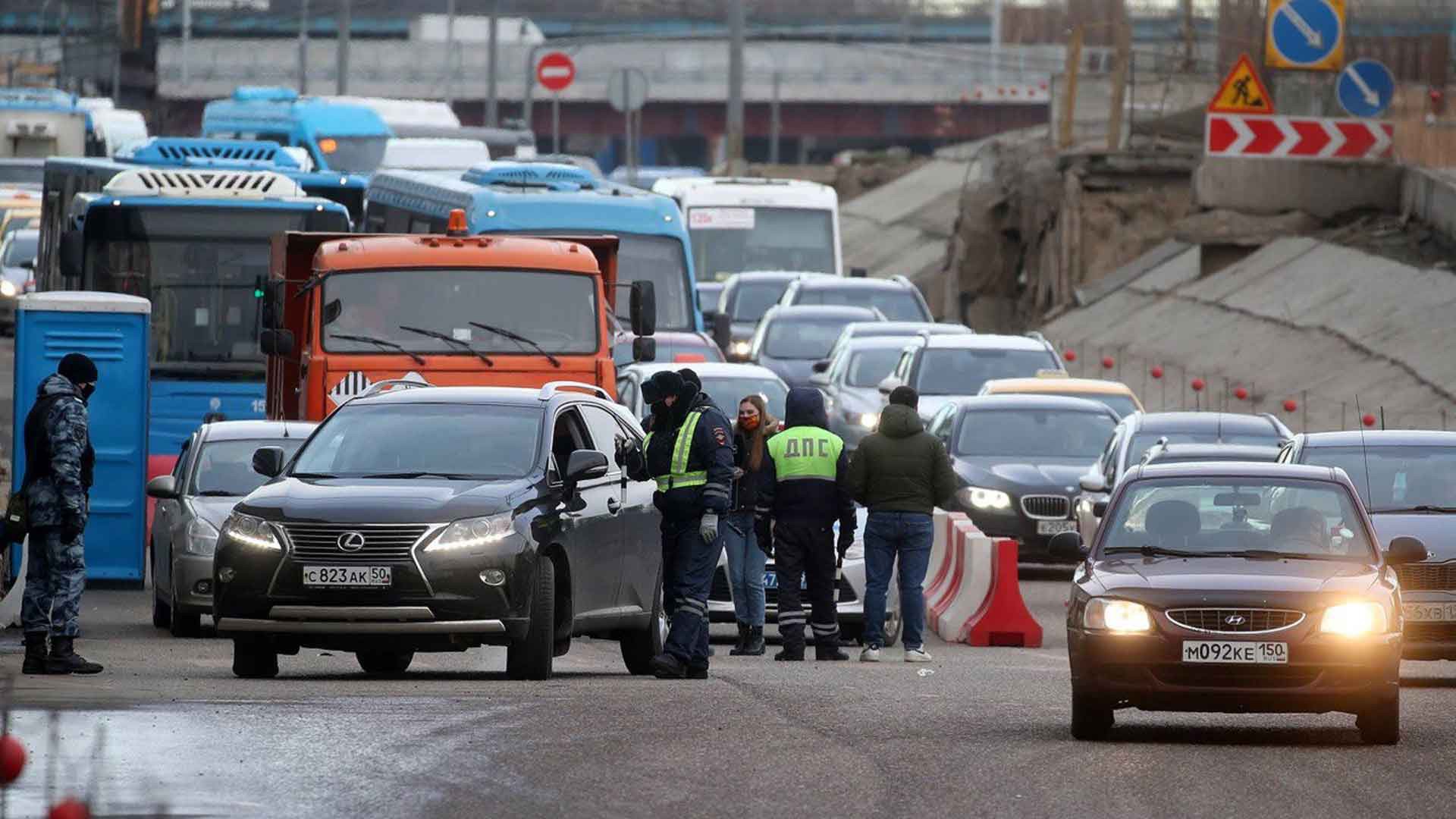 пробки в москве на мкаде