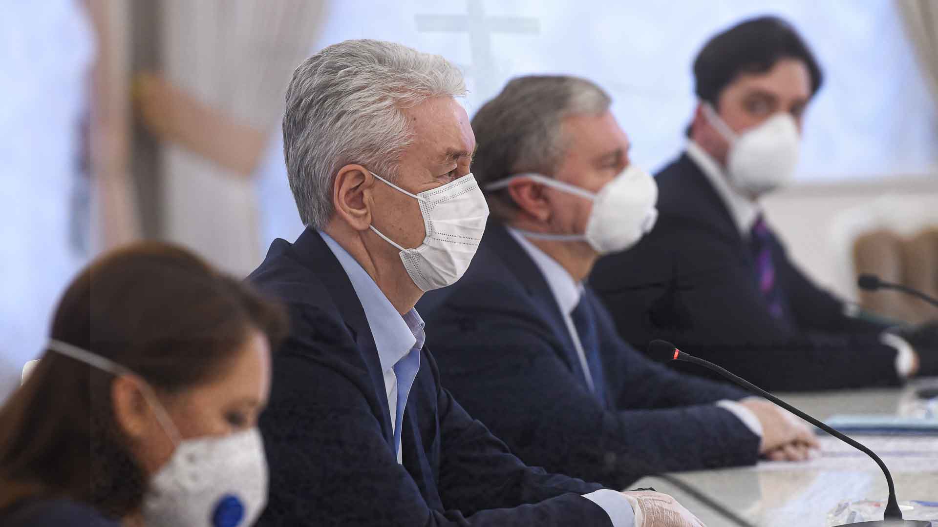 Мэр Москвы также призвал врачей сохранять оптимизм на фоне пандемии COVID-19 Фото: © GLOBAL LOOK press