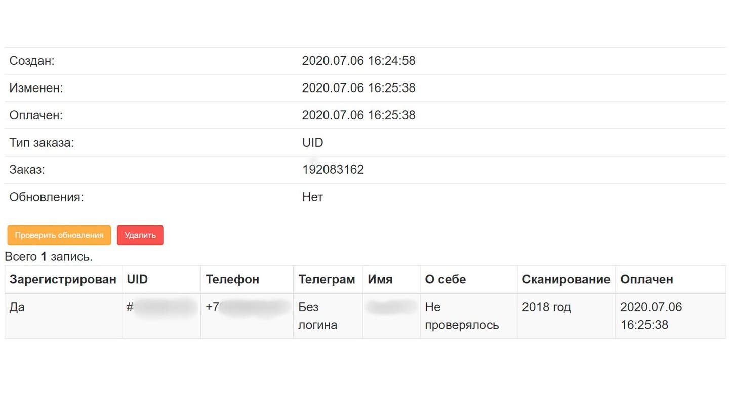 Поиск человека по Telegram-ID