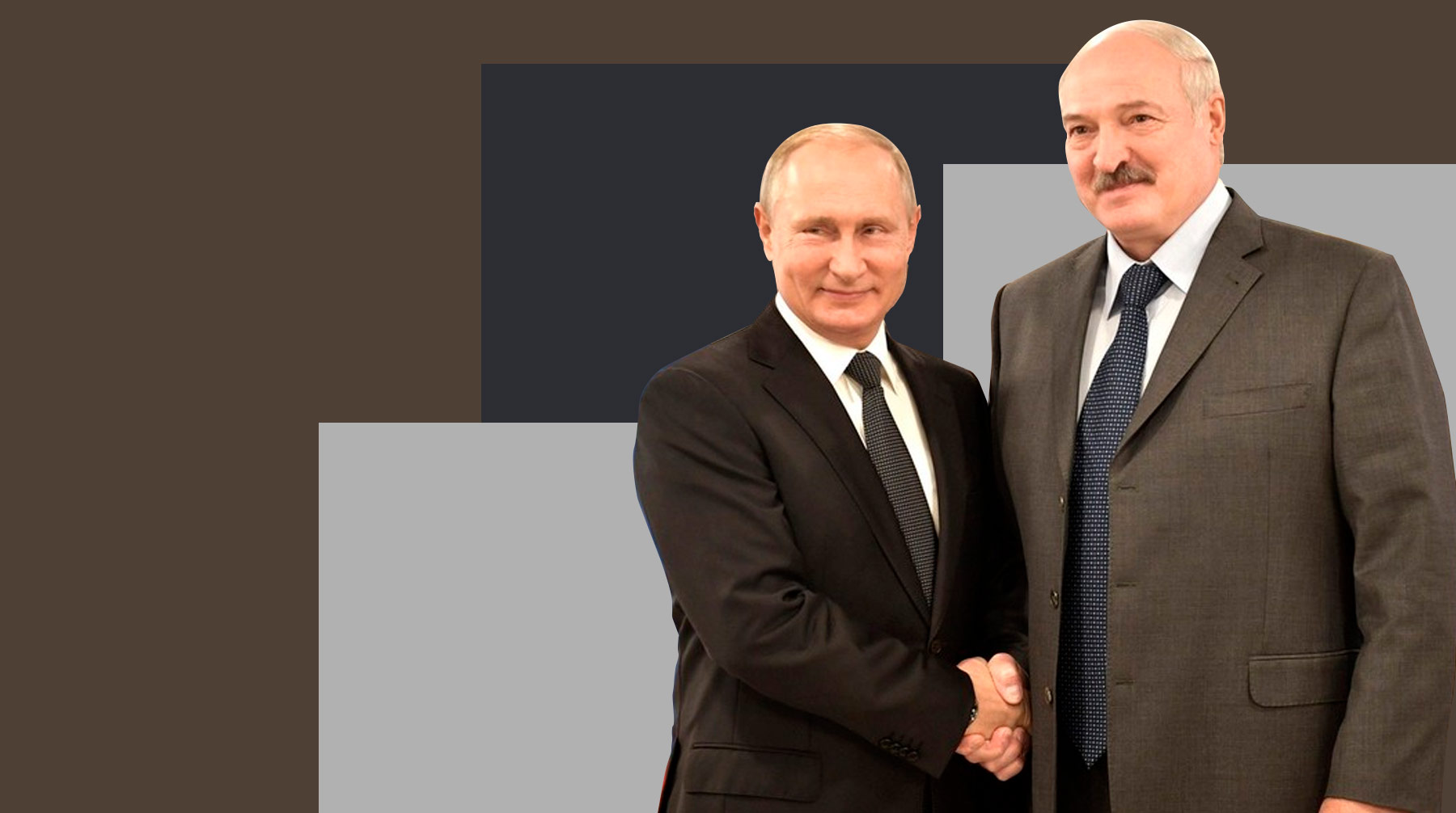 Президент Белоруссии отметил, что его российский коллега более закрытый и сдержанный человек, чем он сам Коллаж: © Daily Storm