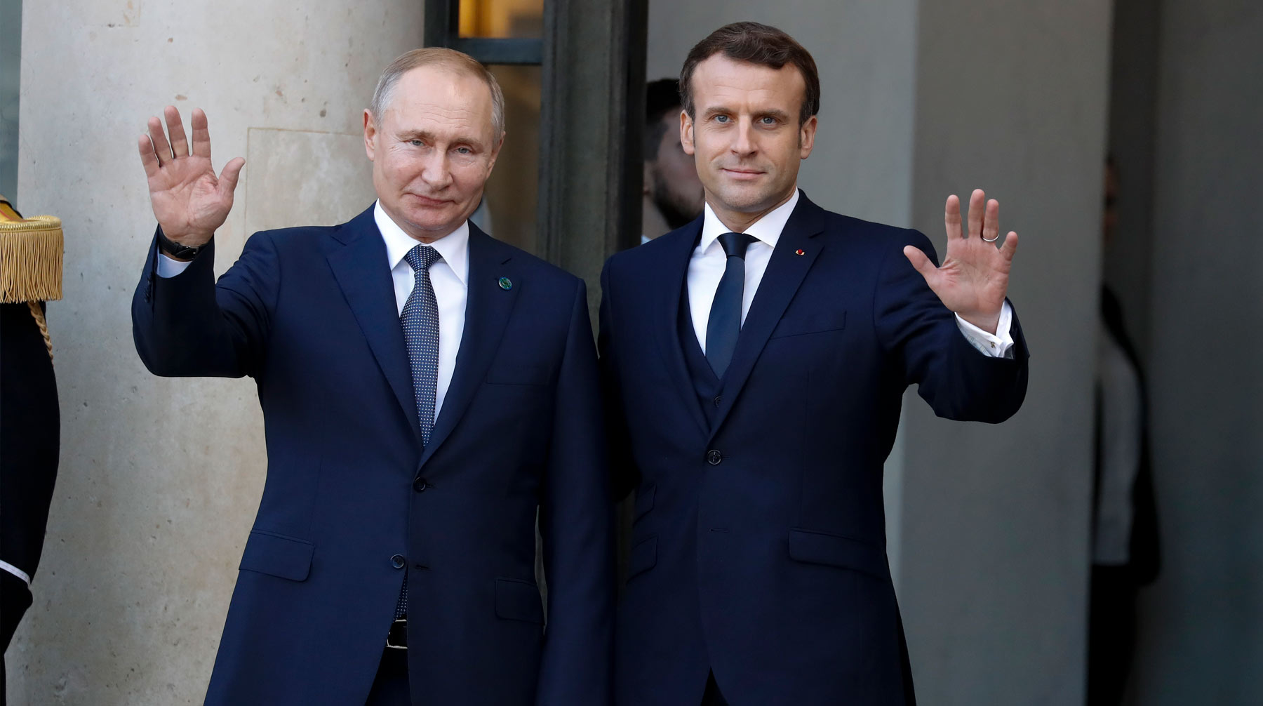 Президент России также выразил соболезнования в связи с гибелью граждан Франции в Африке Фото: © Global Look Press / Gao Jing