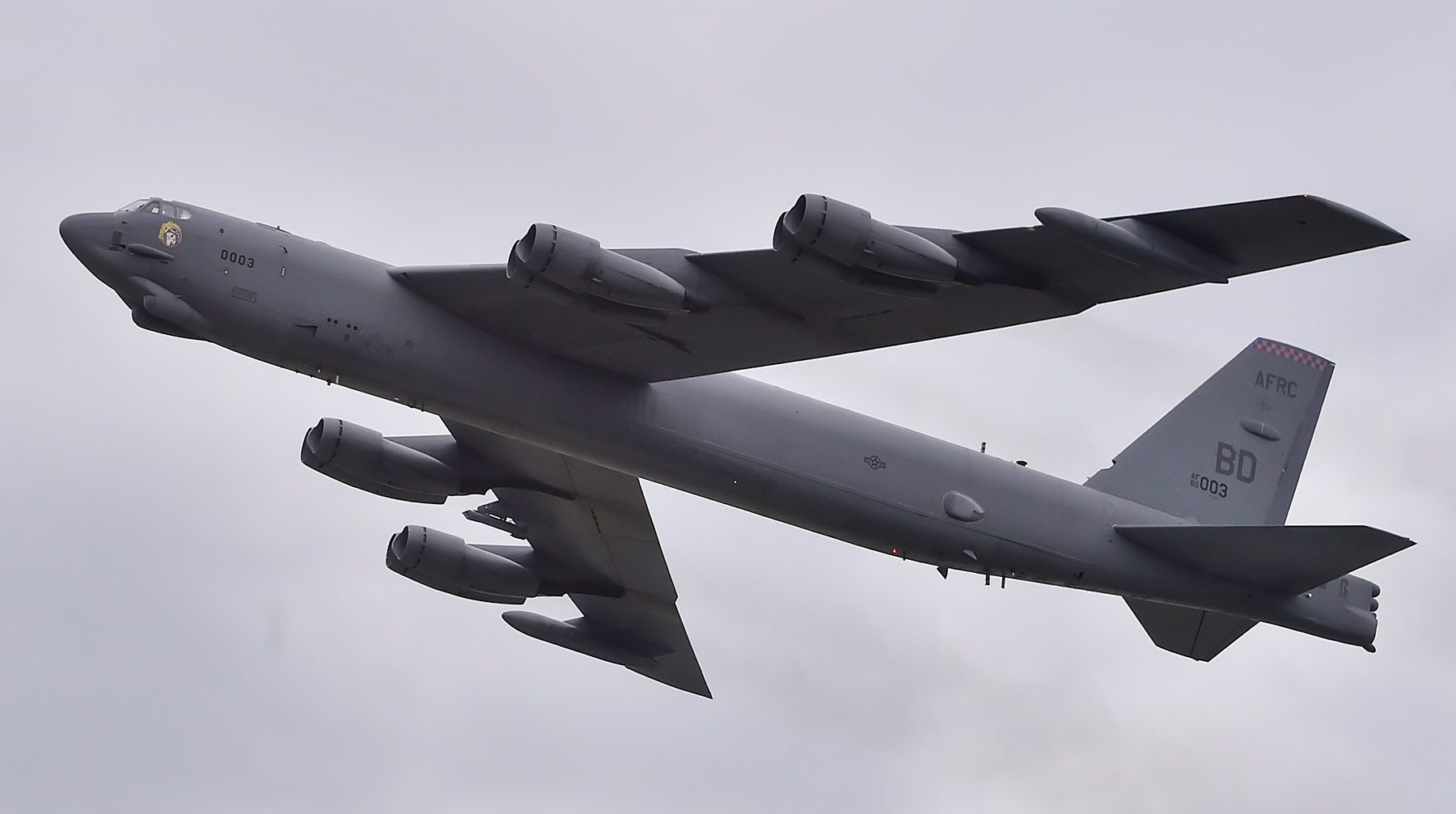 Они отрабатывали нанесение ракетных ударов по военным объектам России Boeing B-52H Stratofortress