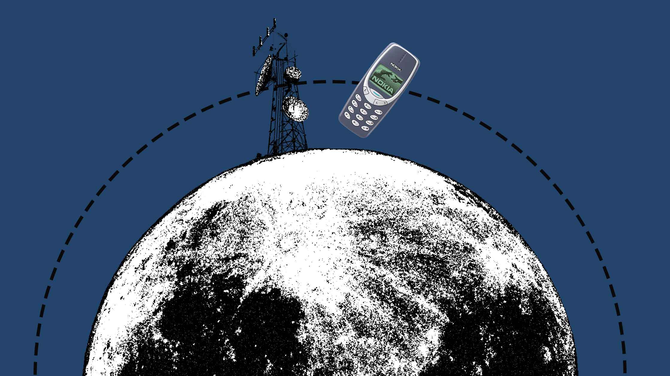 Как и на Земле, лунную сеть 4G планируют со временем модернизировать до стандарта 5G Коллаж: © Daily Storm
