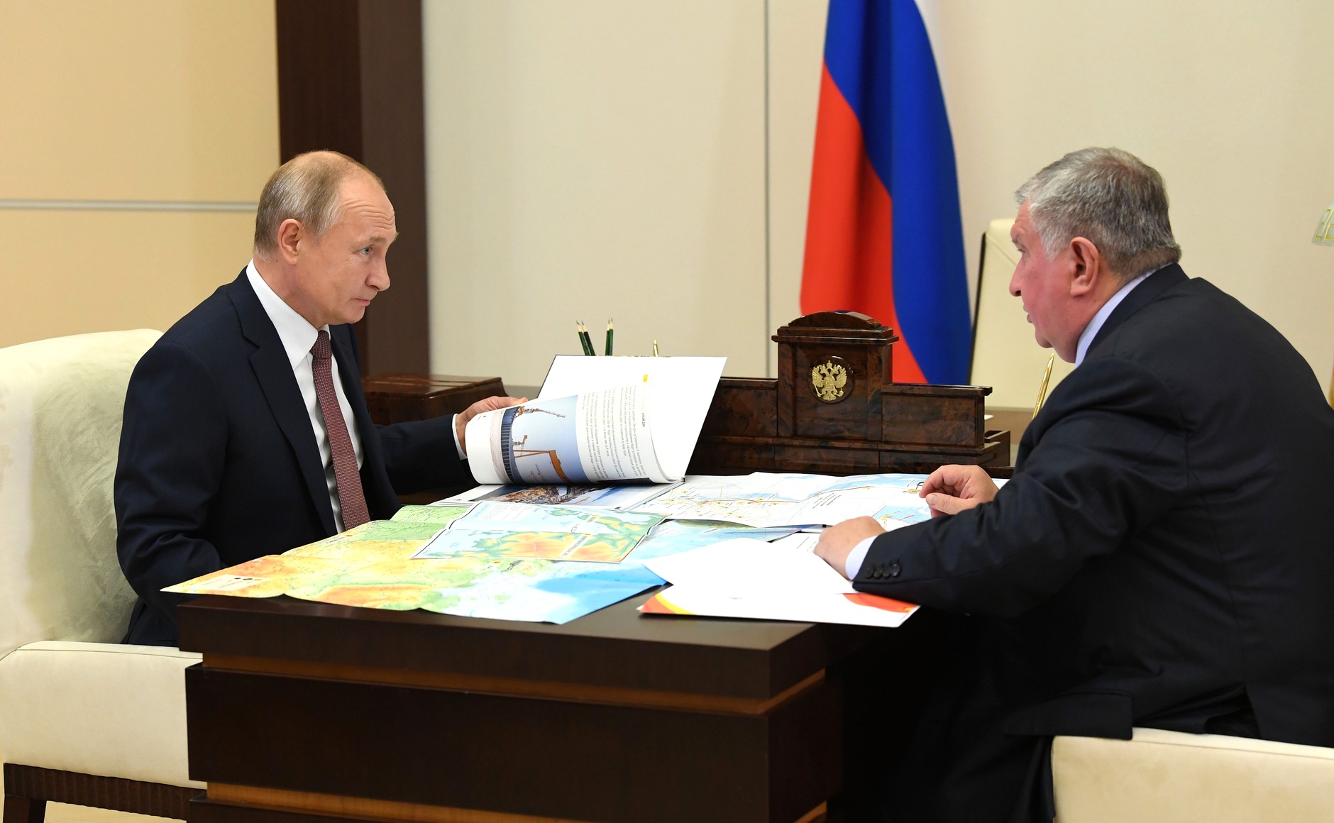 Глава «Роснефти» также рассказал, что на Таймыре начали подготовку ресурсной базы для проекта «Восток Ойл» Фото: © kremlin.ru