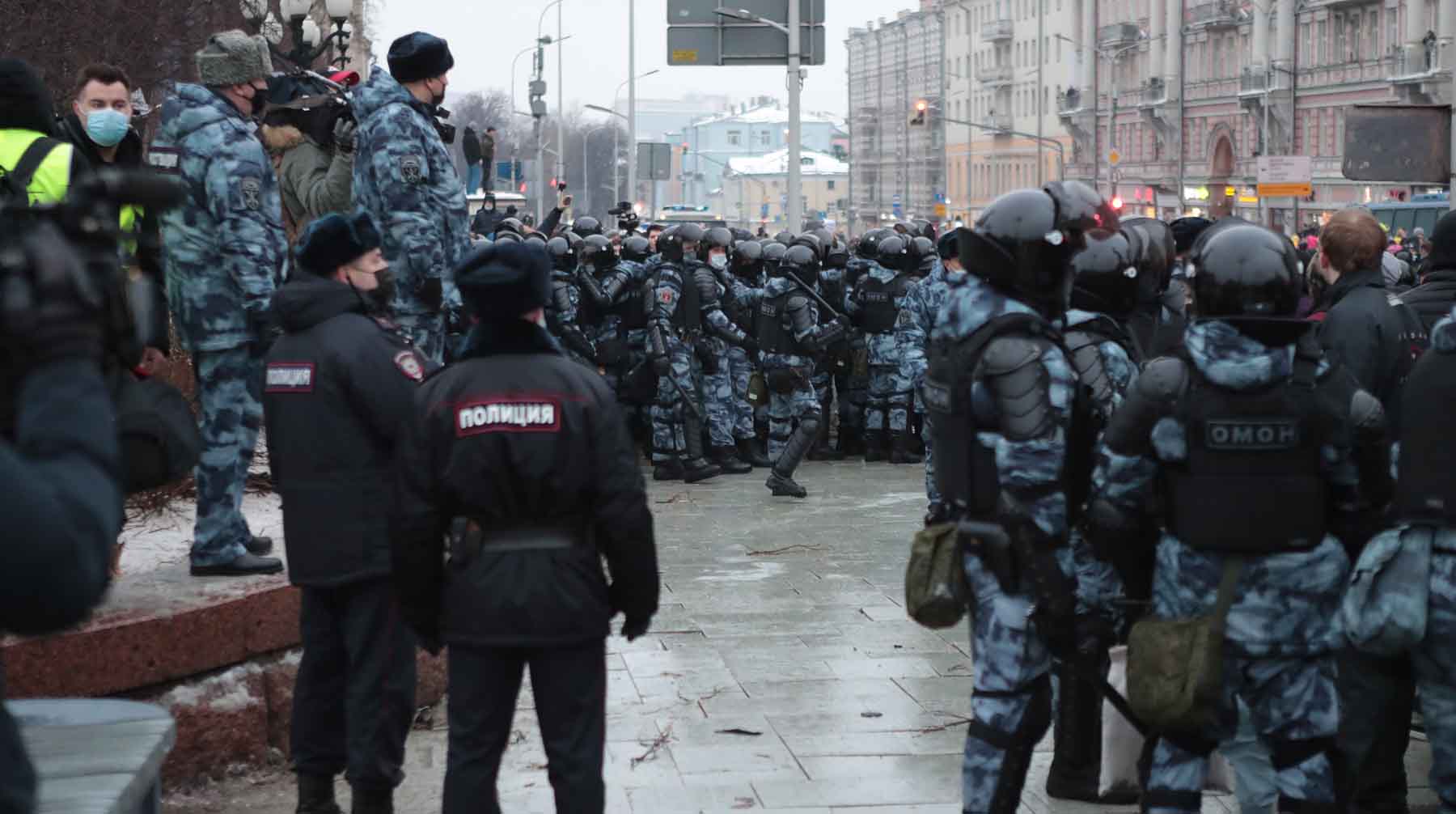Задержанные участники несанкционированной акции 23 января признали свою вину Фото: © Global Look Press / Дмитрий Голубович