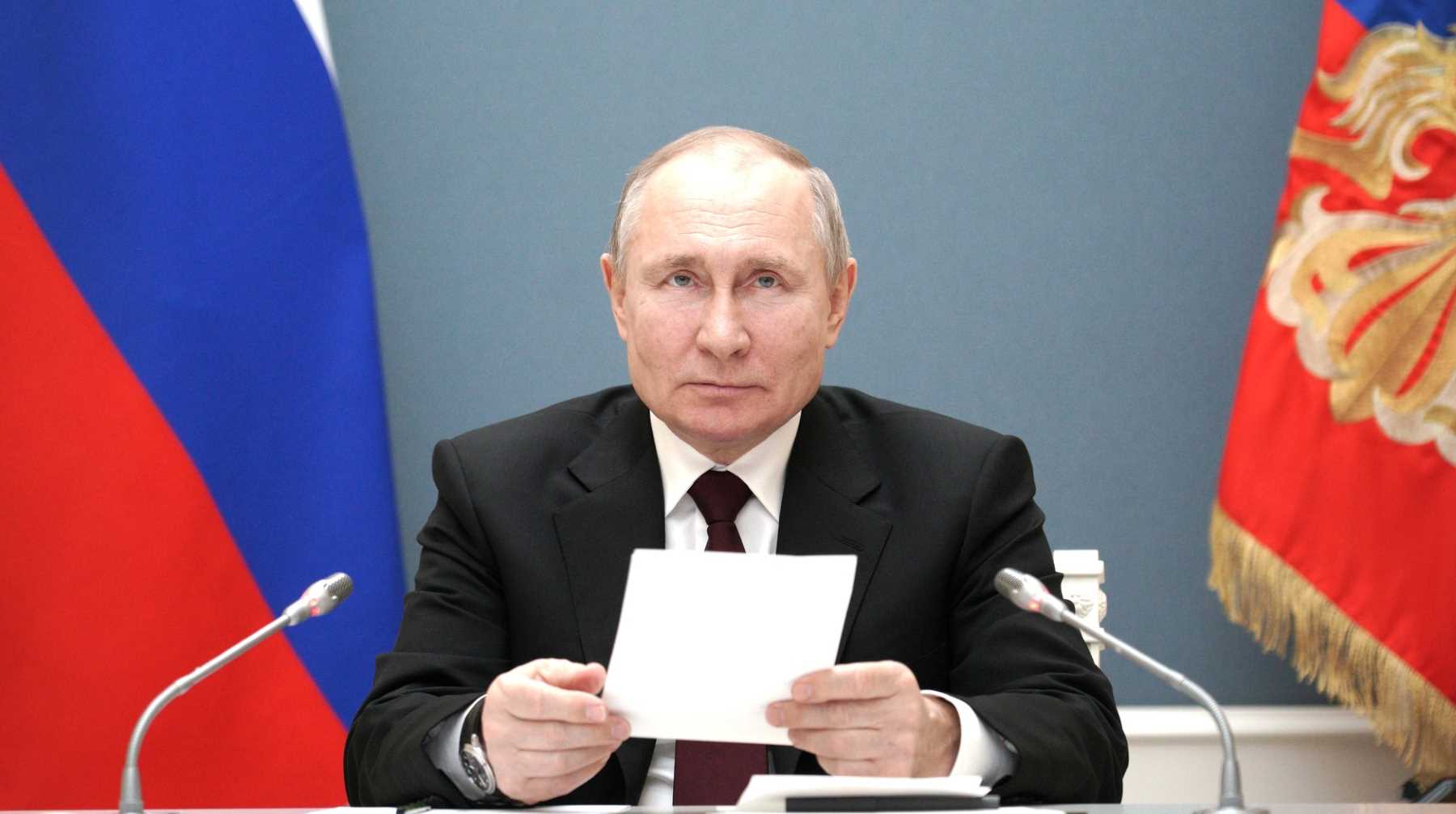 Глава государства поздравил россиян с седьмой годовщиной присоединения полуострова к России Фото: © Global Look Press / Kremlin Pool
