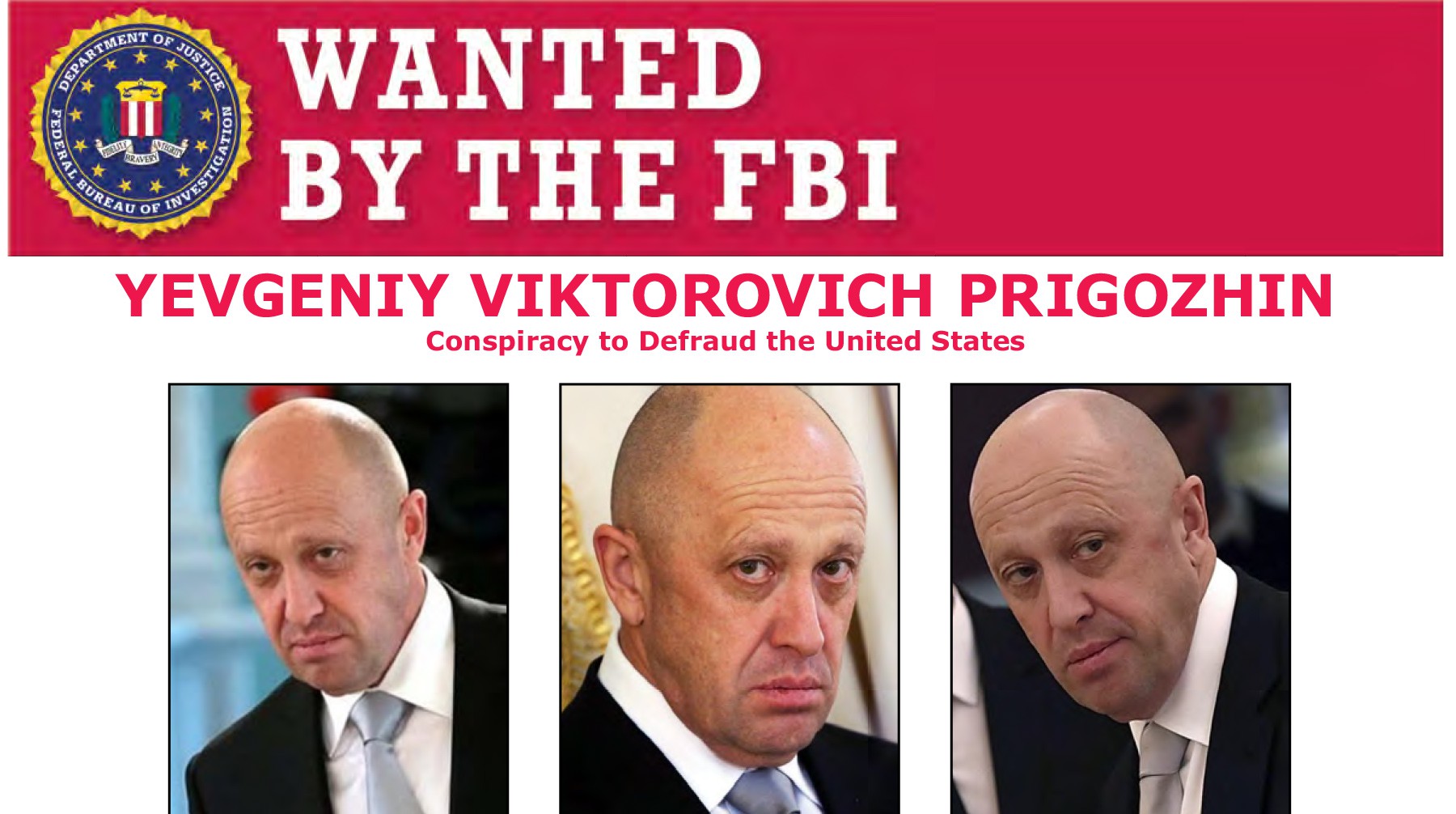 Dailystorm - Пригожин потребовал от ФБР отменить награду за его «голову»