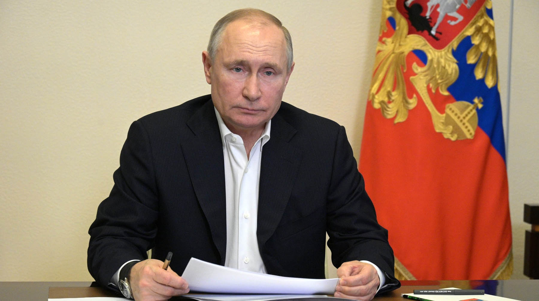 Треть из них будут смотреть обращение президента РФ в прямом эфире Фото: © Global Look Press / Kremlin Pool