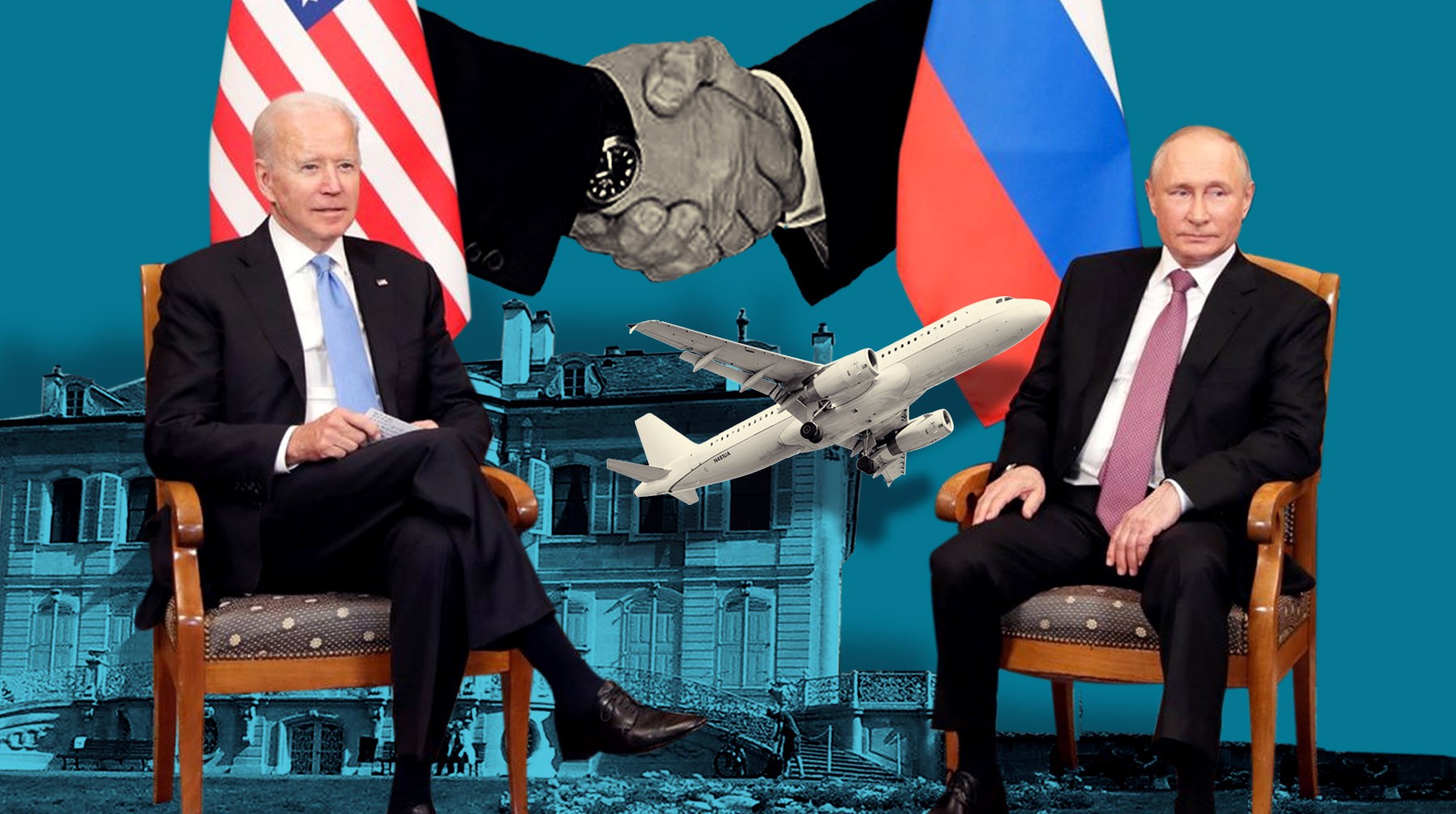 Dailystorm - Флаги, букеты, колючая проволока: чем запомнится встреча Путина и Байдена в Женеве