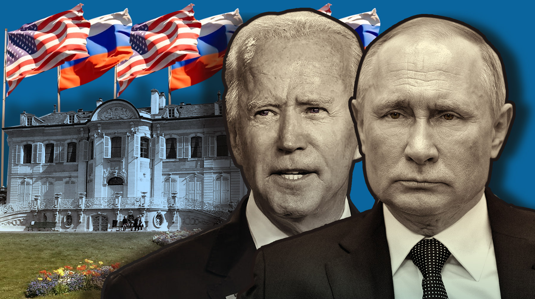 Американский лидер приехал к зданию на 12 минут позднее президента России Коллаж: Daily Storm