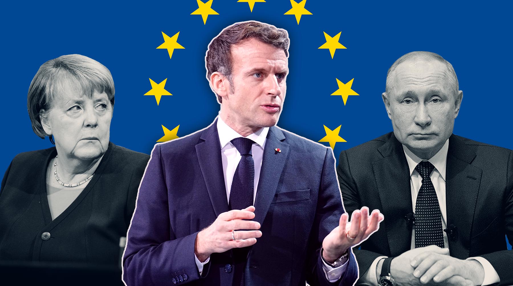 Эксперты считают, что переговоры с Путиным положительно скажутся на шансах французского политика переизбраться на новый срок Коллаж: Daily Storm