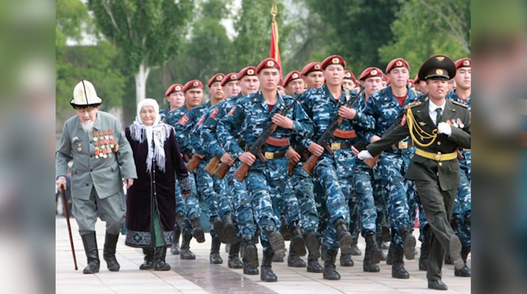 Подготовка к празднованию дня вооружённых сил Кыргызстана