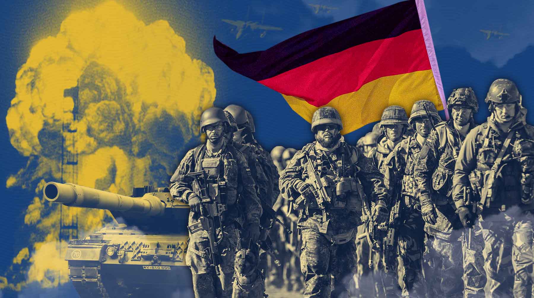 В конце февраля канцлер ФРГ Шольц сообщил, что страна направит на модернизацию своих войск 100 миллиардов евро Коллаж: Daily Storm