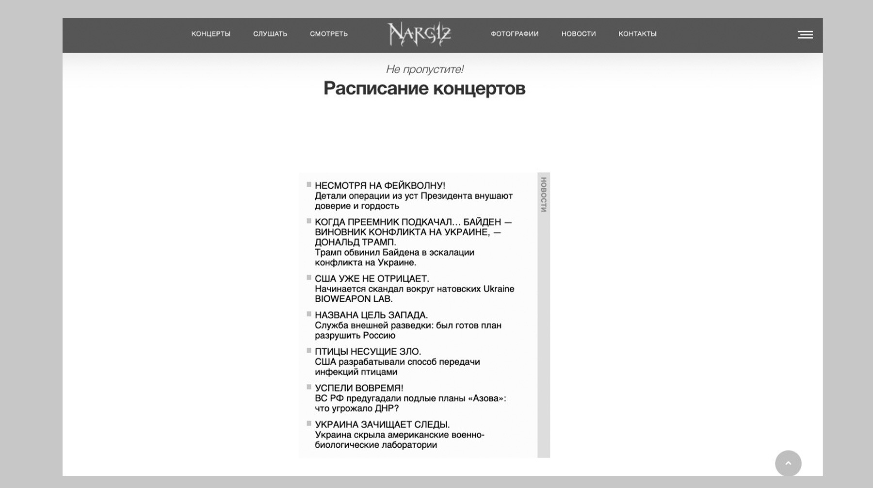 Скриншот: nargiz.com