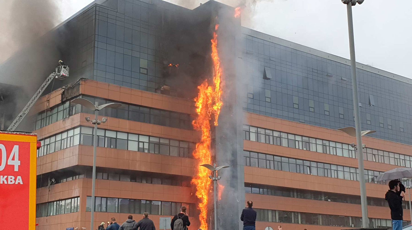 Пожар в «Гранд Сетунь Плаза»