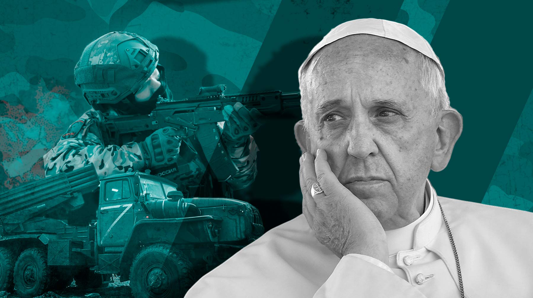 Франциск назвал конфликт частью третьей мировой войны, в которую втянуты все крупные державы Коллаж: Daily Storm