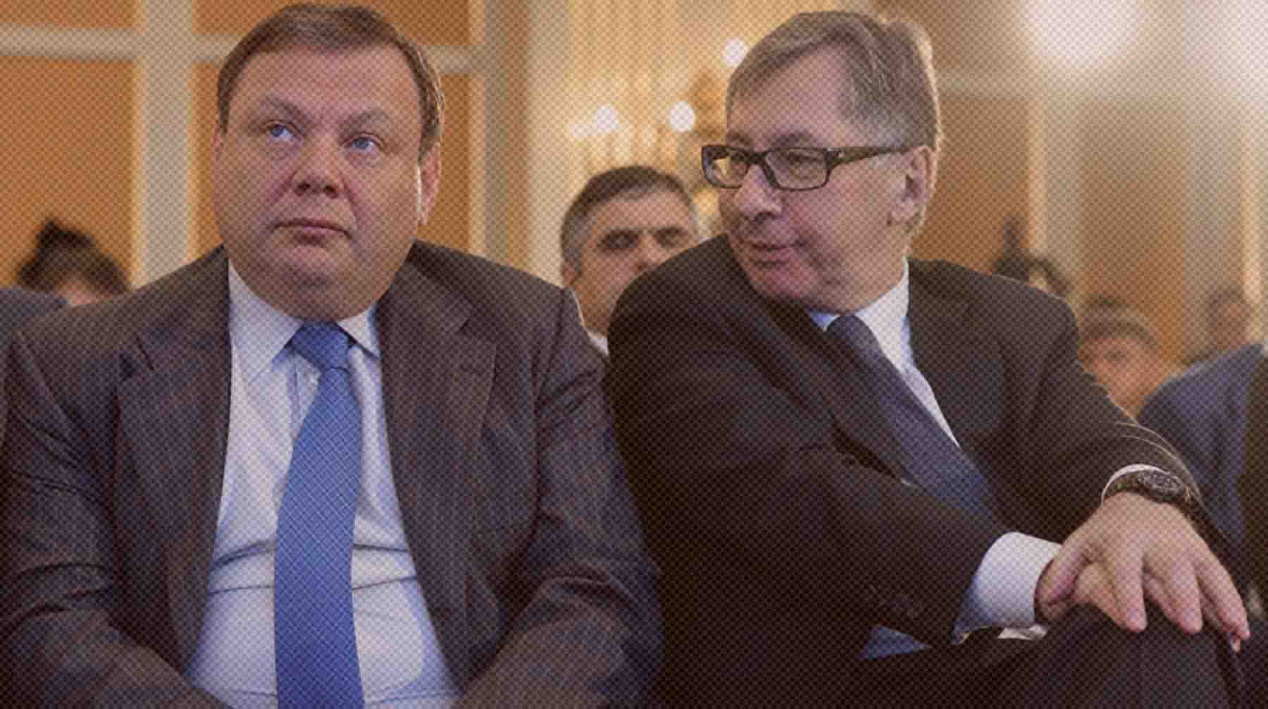Ограничения против них были введены 28 февраля 2022 года Петр Авен (справа) и Михаил Фридман