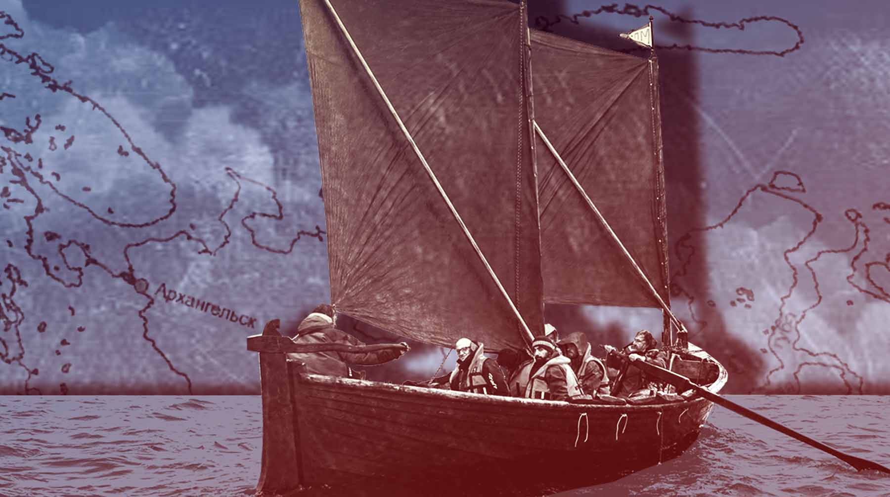 Карбас идет по пути средневековых первопроходцев; на борту судна – профессиональные мореходы, писатели и художники Коллаж: Daily Storm