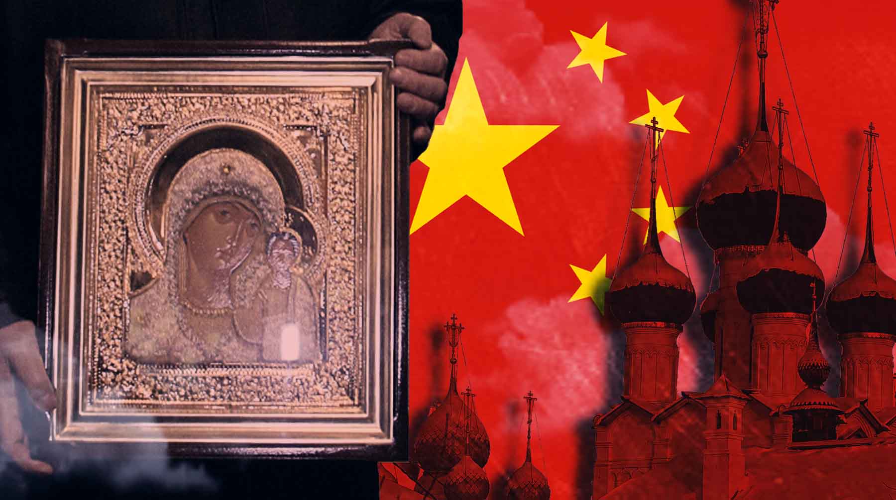Ранее в СМИ и соцсетях были сообщения о том, что в российских церквях продаются иконы, сделанные в КНР Коллаж: Daily Storm