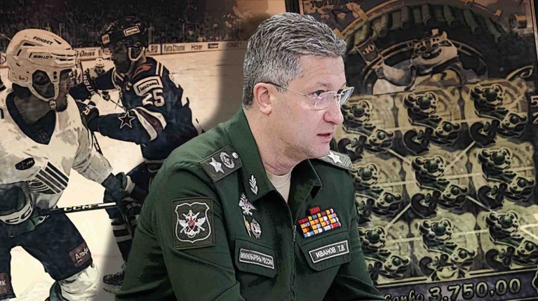 На сайте хоккейной команды экс-замминистра обороны Иванова появилась реклама иностранных онлайн-казино — Daily Storm