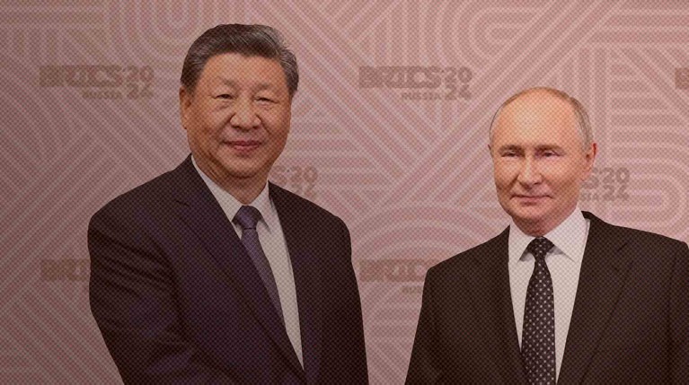 Путин на встрече с Си Цзиньпином в Кремле заявил, что Россия и Китай развивают связи во благо народов и не против других стран