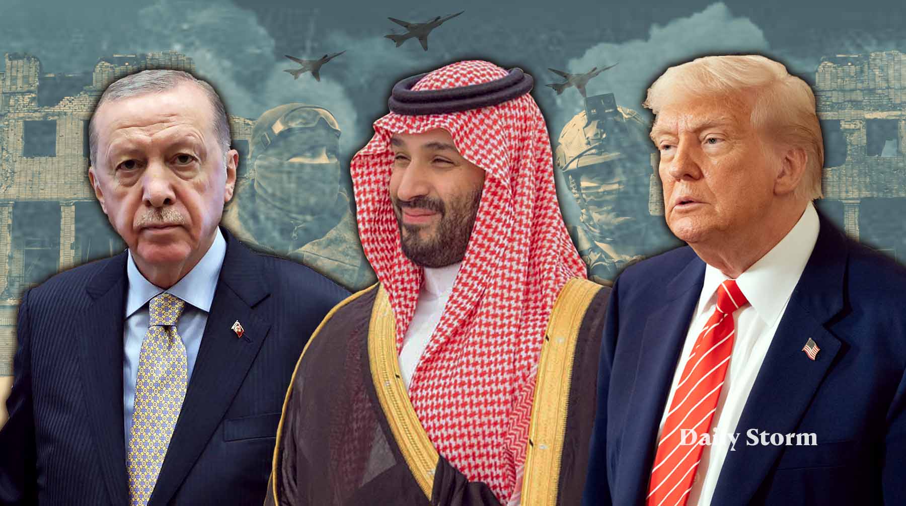 Трамп, Эрдоган, бен Сальман претендуют на роль миротворцев — но есть ли у кого-то реальный шанс изменить ход противостояния? Коллаж: Daily Storm