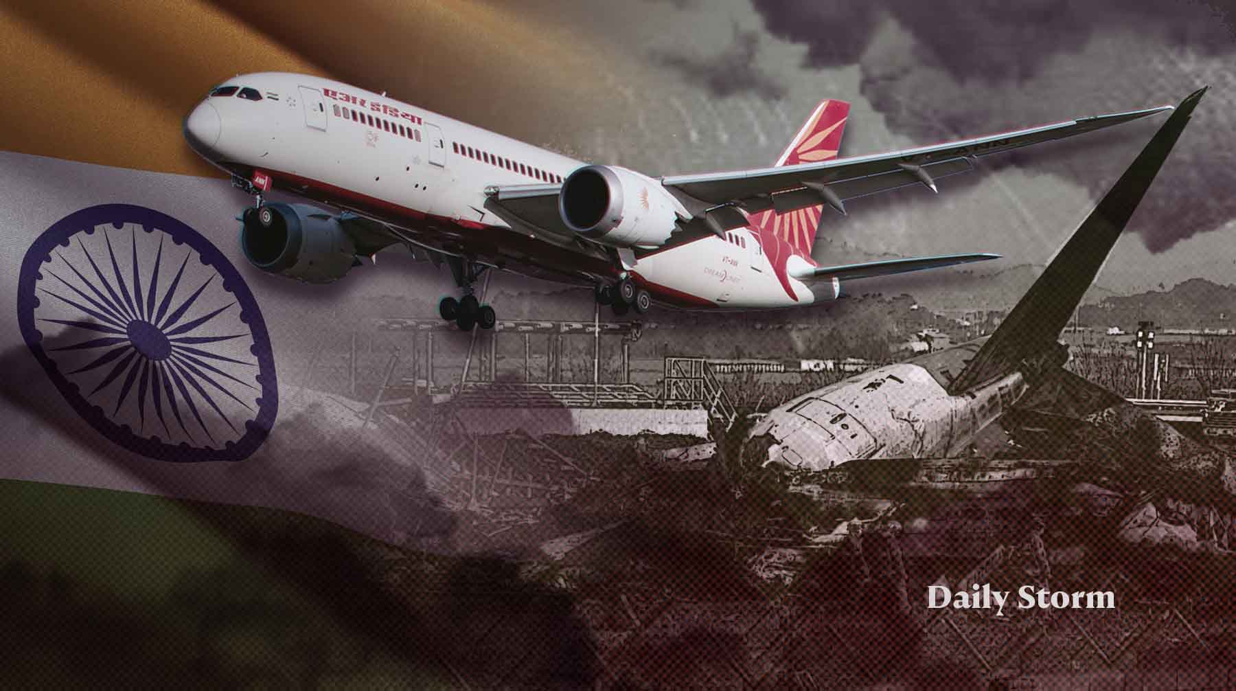 Предварительно, на борту лайнера компании Air India могли находиться более 240 человек Коллаж: Daily Storm