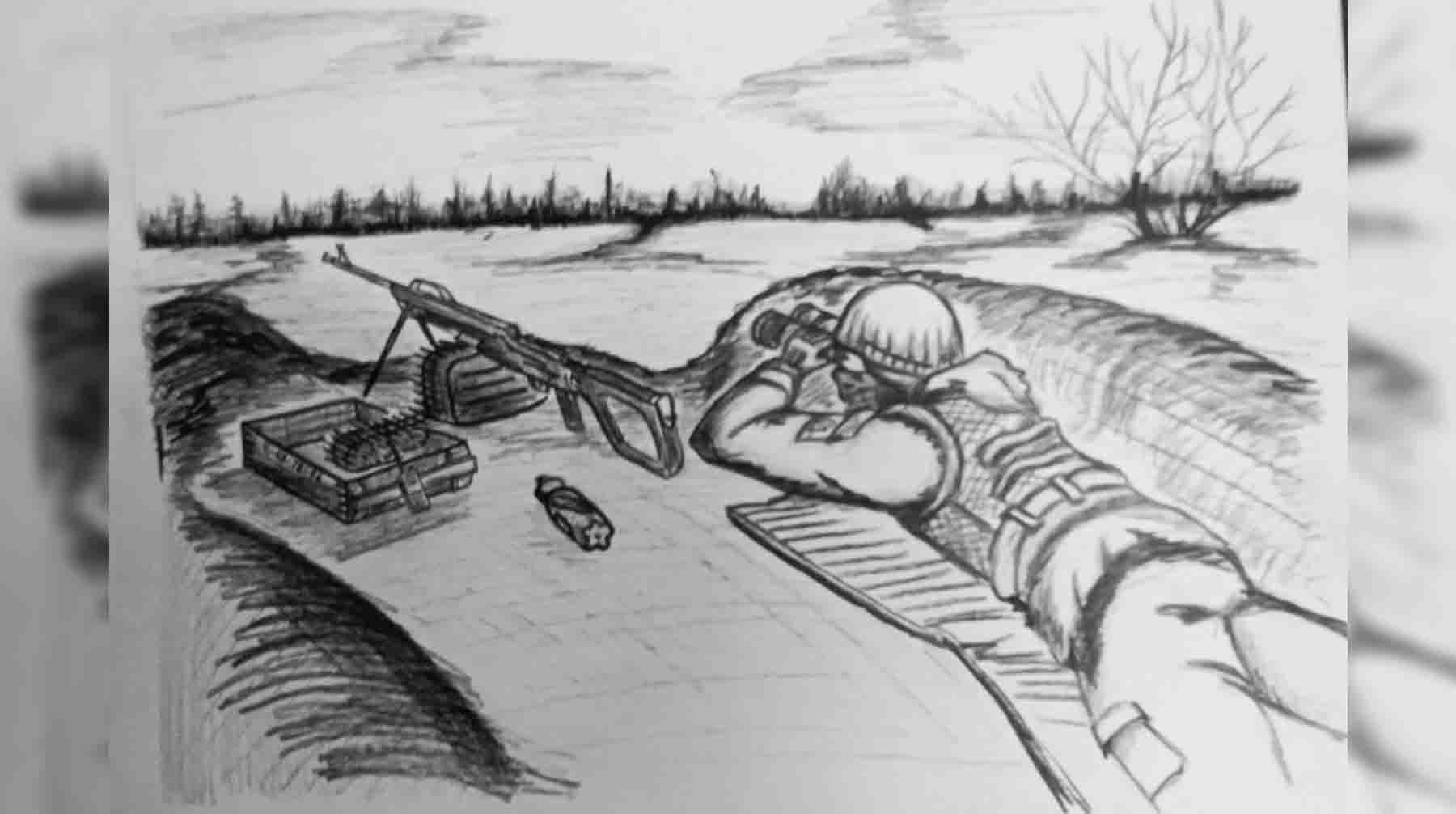 Иллюстрации из книги Госта Юнгера «59 дней штурмовика»