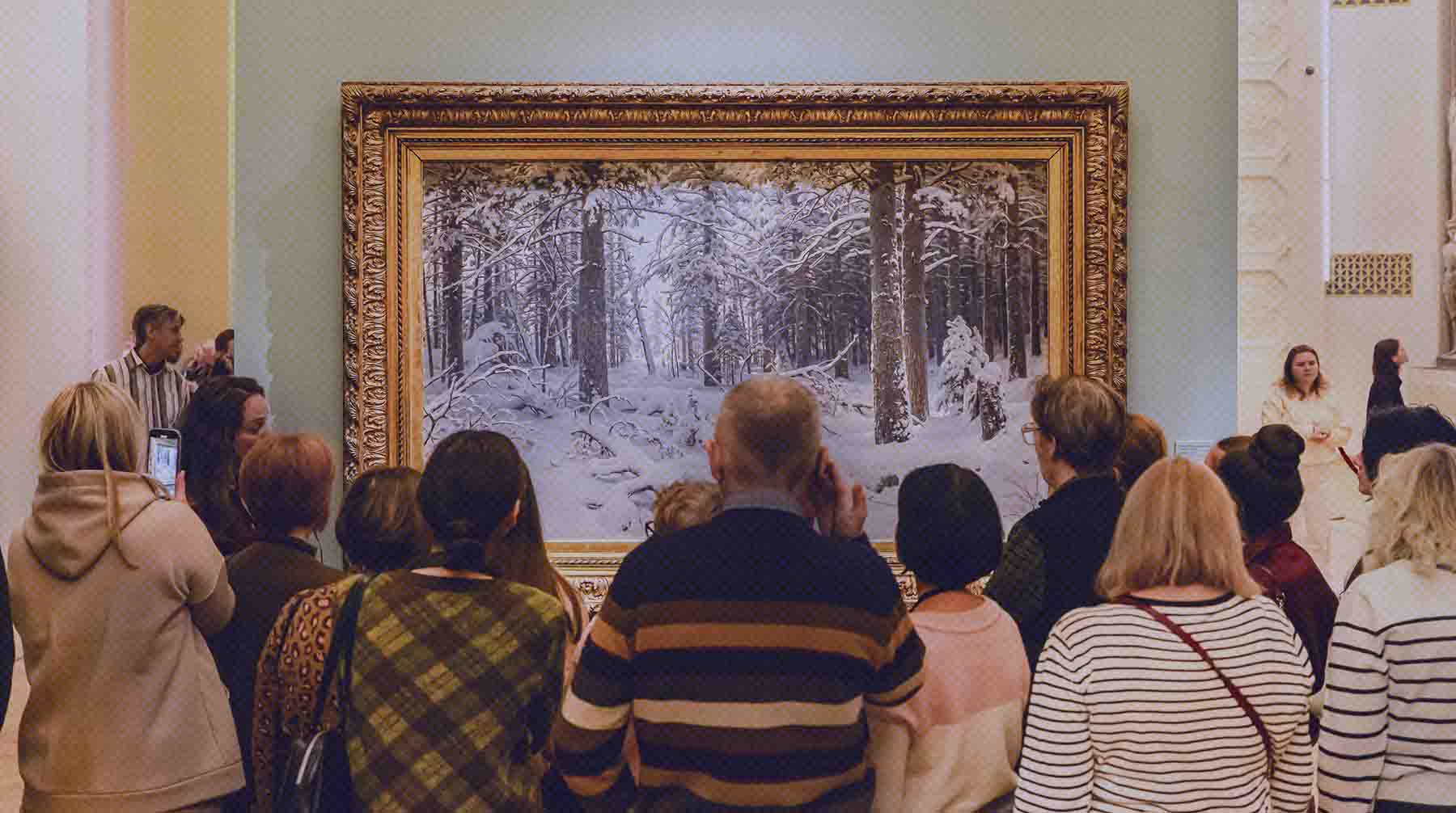 На выставке — работы Репина, Васнецова, Сурикова, Шишкина и других известных художников Фото: Мосфото