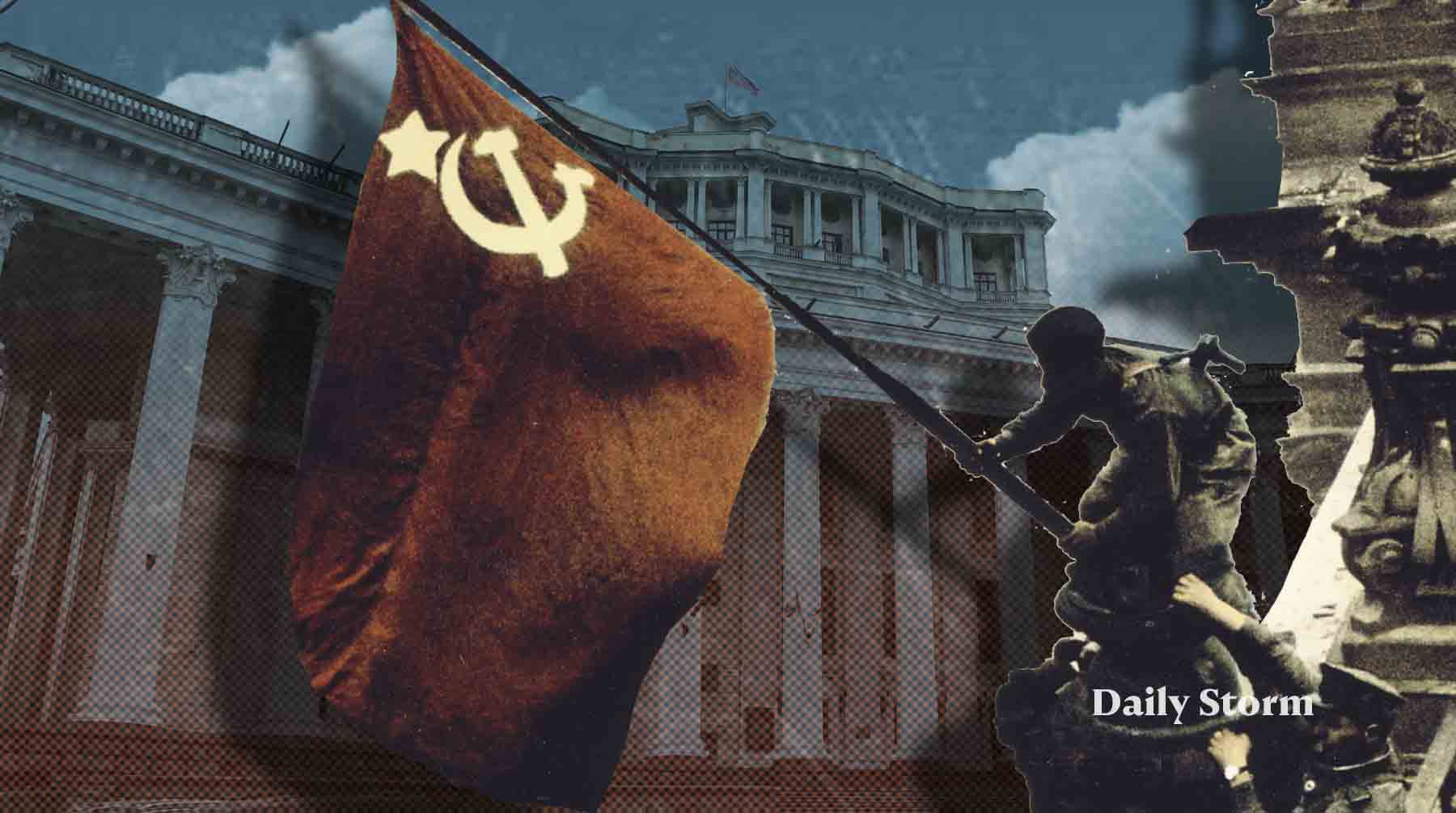 О таком мечтал каждый солдат — водрузить Знамя Победы и покончить с войной Коллаж: Daily Storm