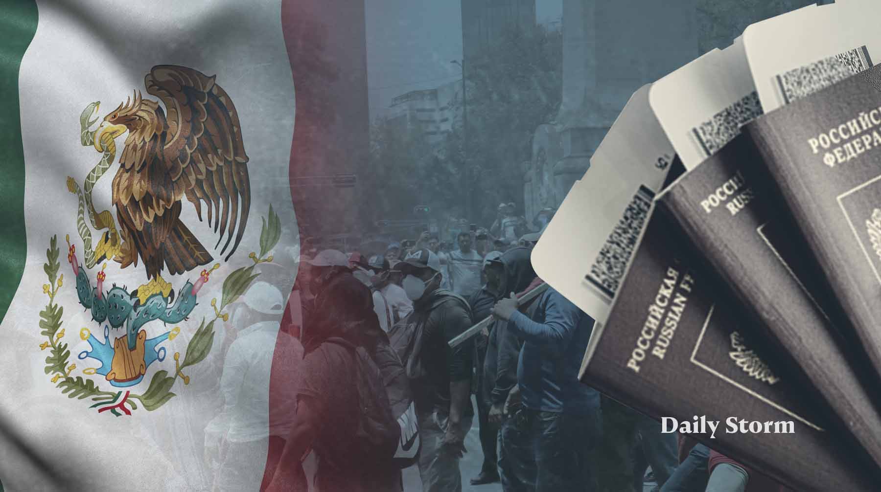 По состоянию на 23 февраля в Мексике находятся порядка 3,5–5 тысячи россиян Коллаж: Daily Storm