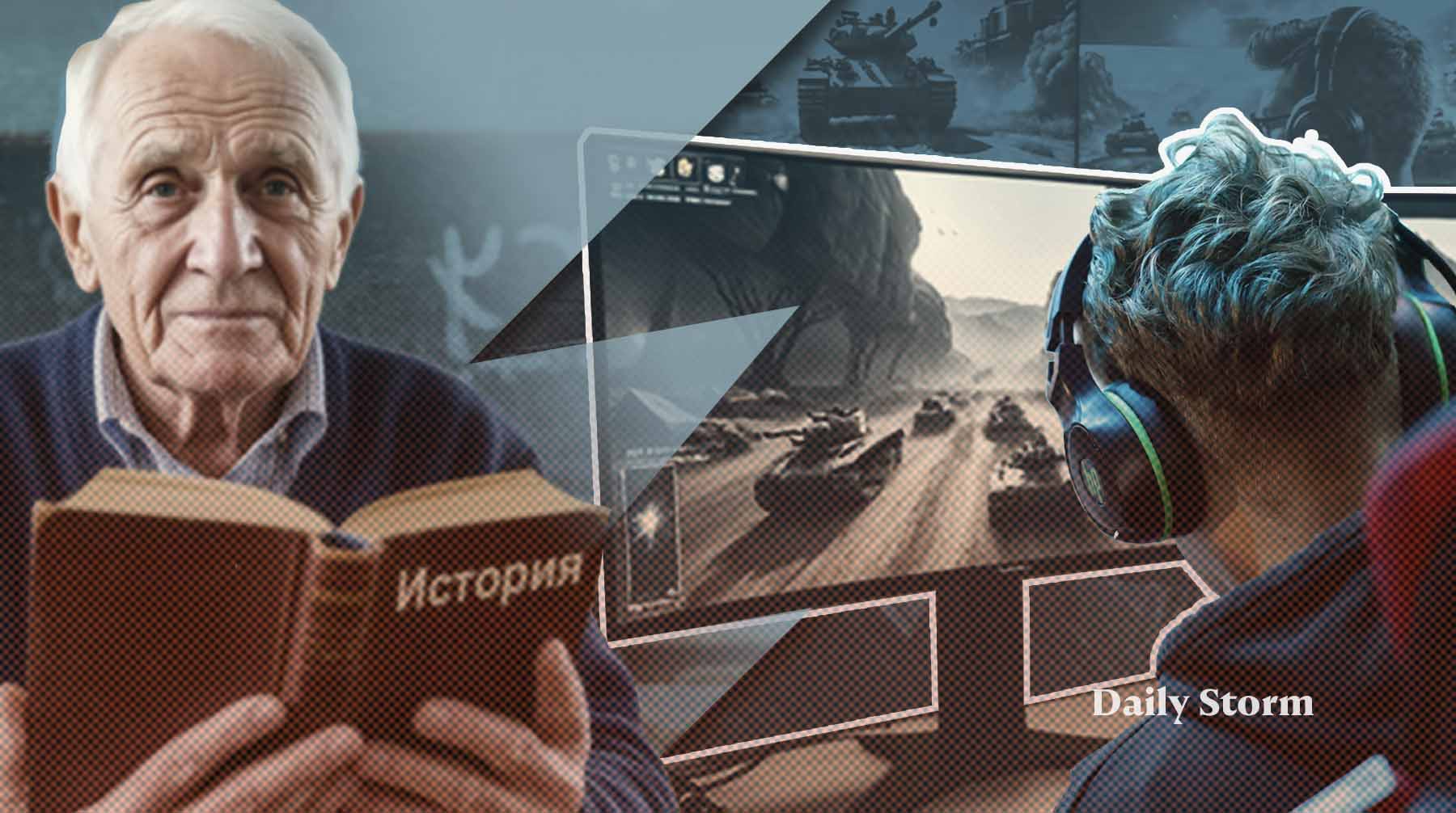 В рамках «Диктанта Победы» в Сколково прошли соревнования по «танчикам» между историками и геймерами Коллаж: Daily Storm