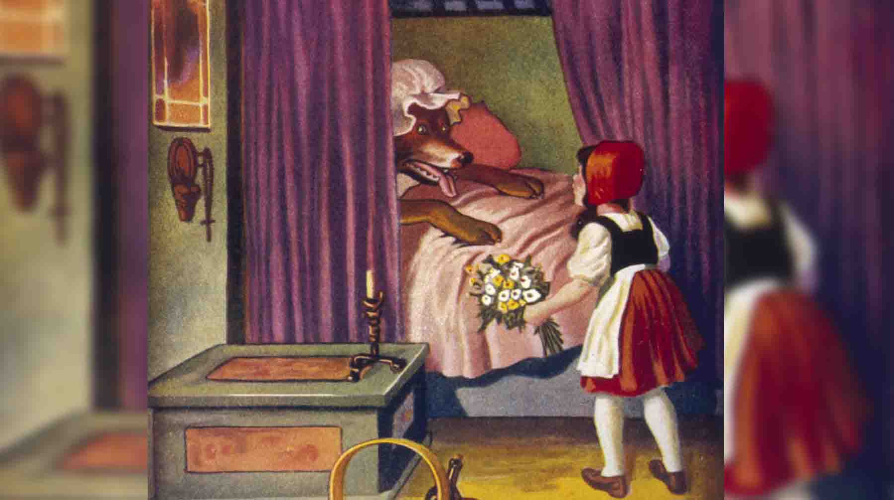 Иллюстрация к сказке о "Красной Шапочке"